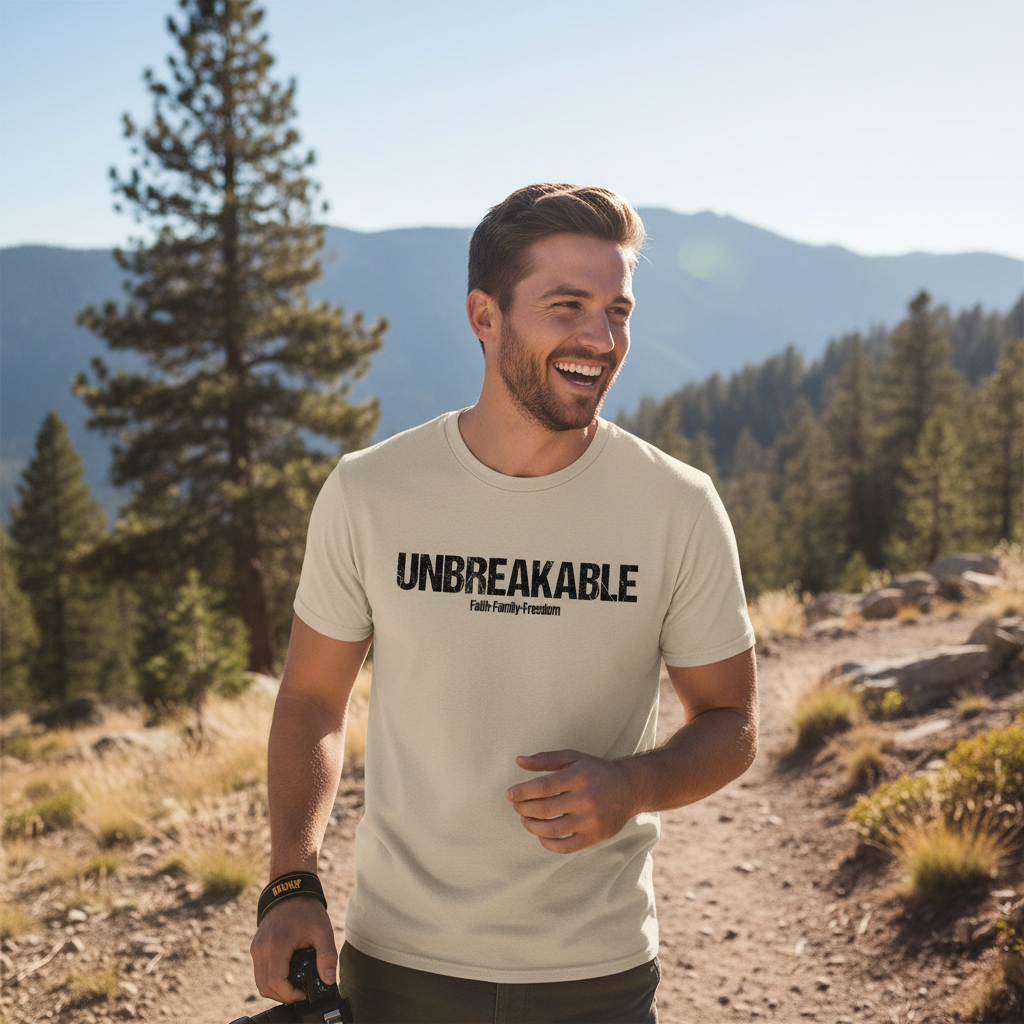 Unbreakable Faith T-Shirt (Black Letter)