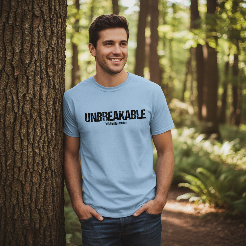 Unbreakable Faith T-Shirt (Black Letter)