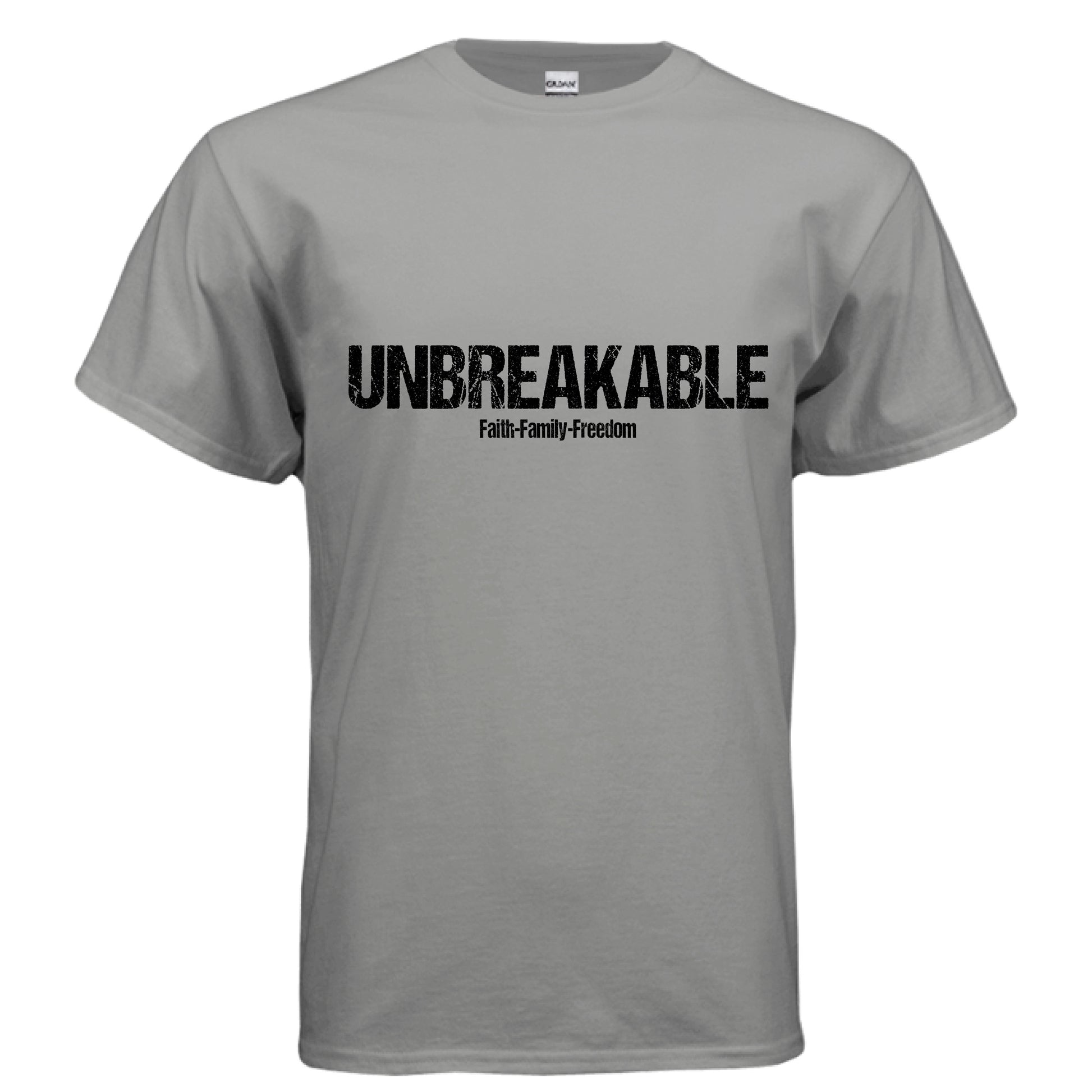 Unbreakable Faith T-Shirt (Black Letter) GRAVEL Salvation Clothing and Accessories Apparel