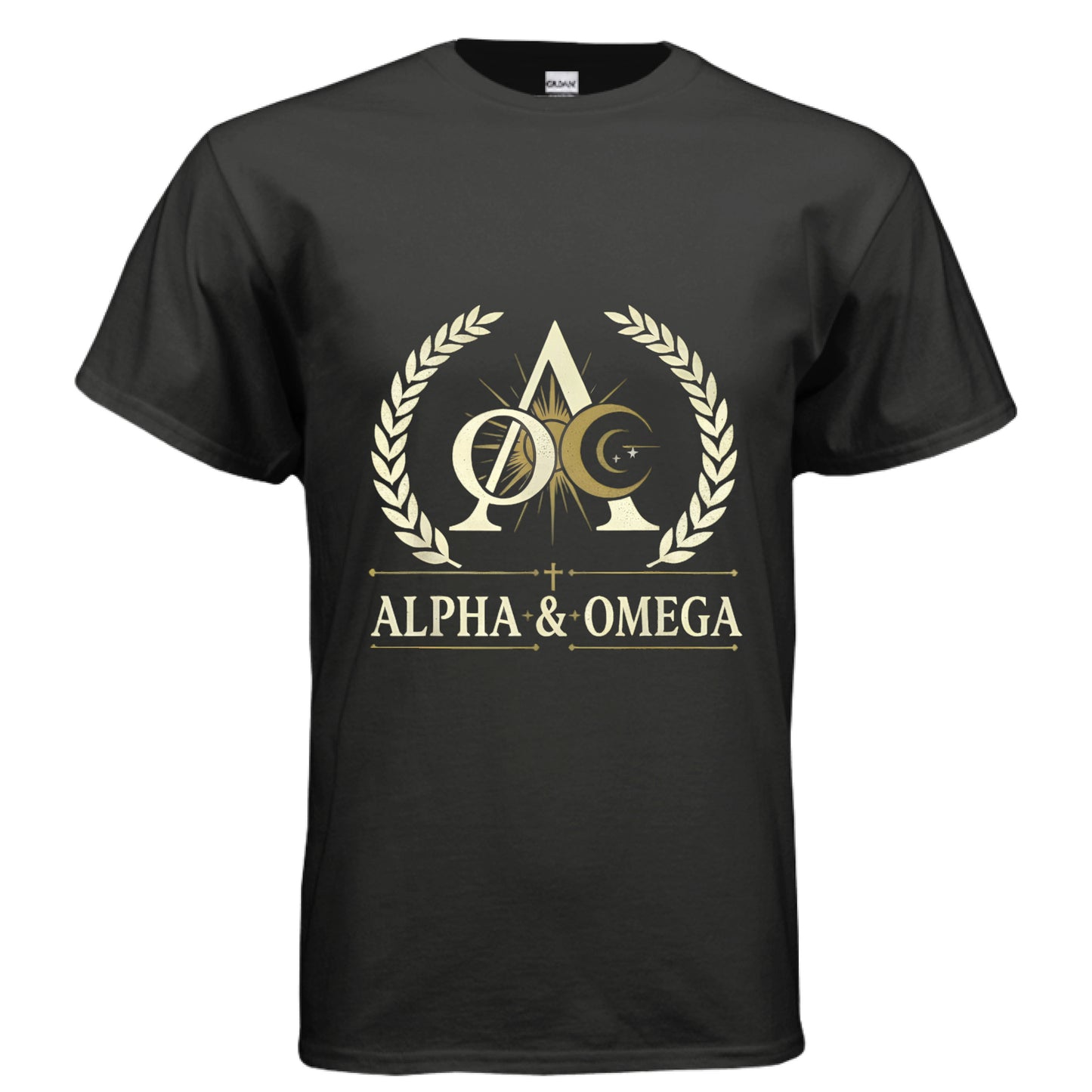 Alpha and Omega Faith T-Shirt BLACK Salvation Clothing and Accessories Apparel