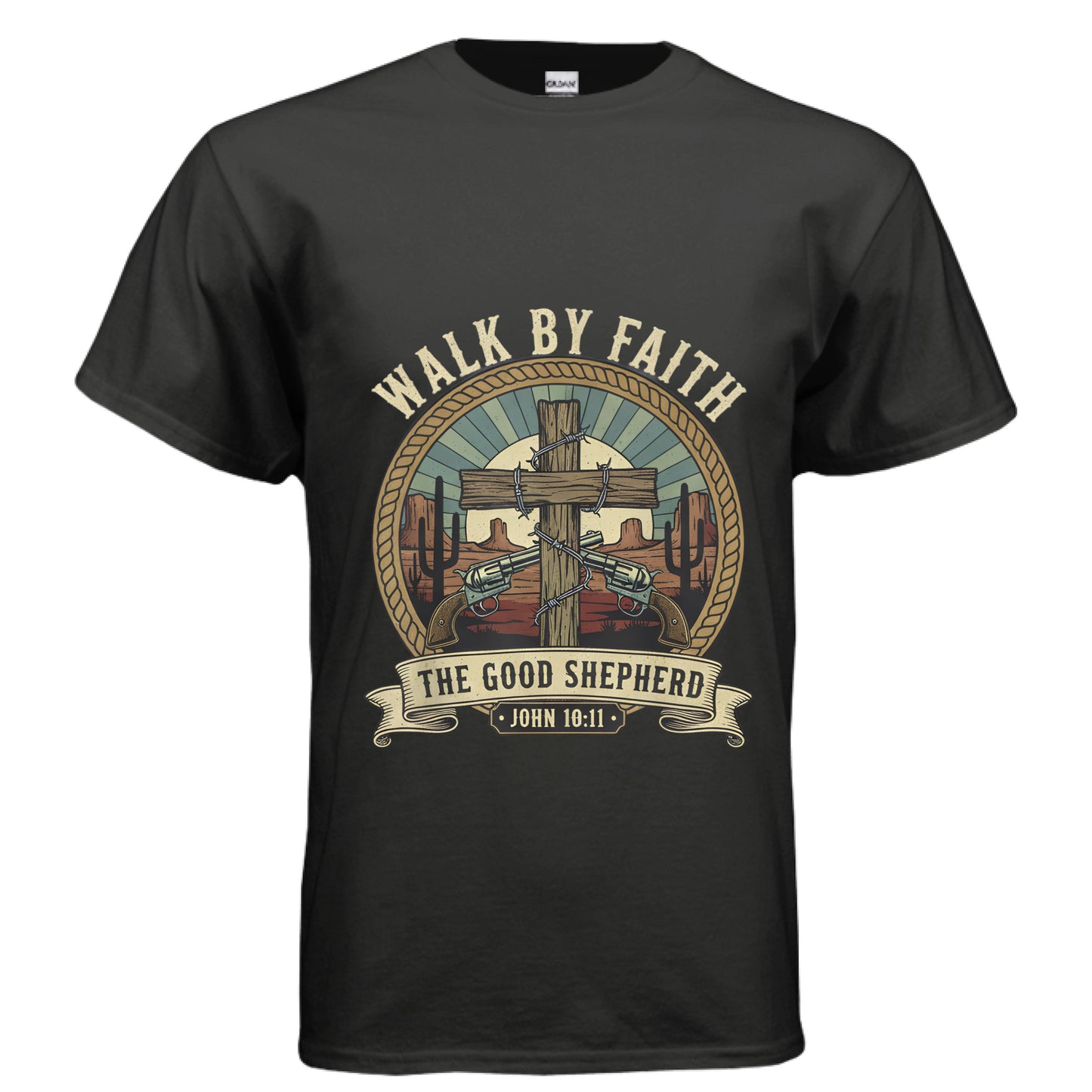 The Good Shepherd Faith T-Shirt BLACK Salvation Clothing and Accessories Apparel