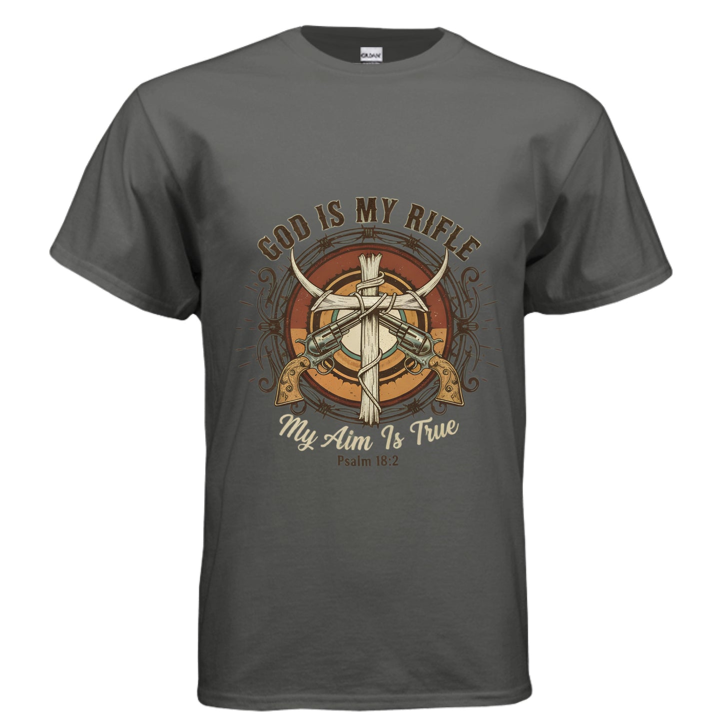 This is my Rifle Faith T-Shirt CHARCOAL Salvation Clothing and Accessories Apparel