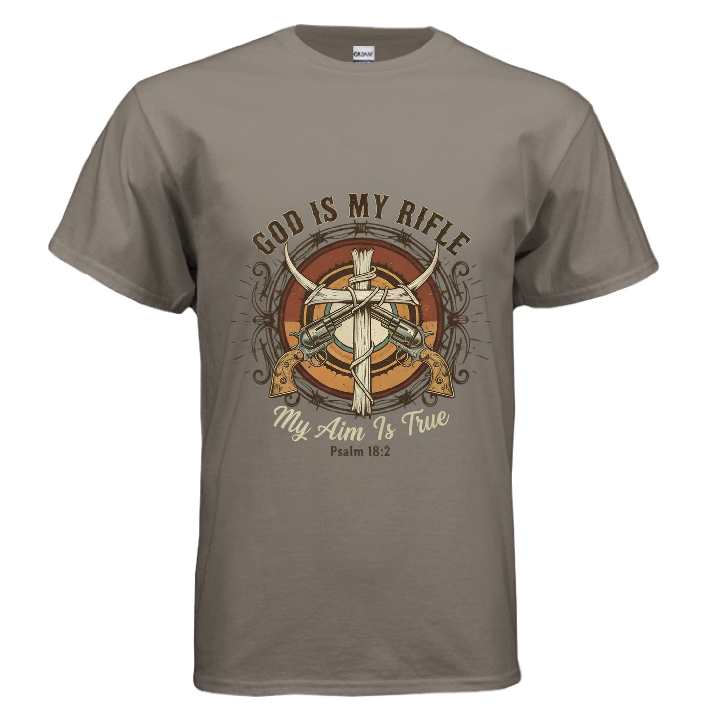 This is my Rifle Faith T-Shirt BROWN SAVANA Salvation Clothing and Accessories Apparel