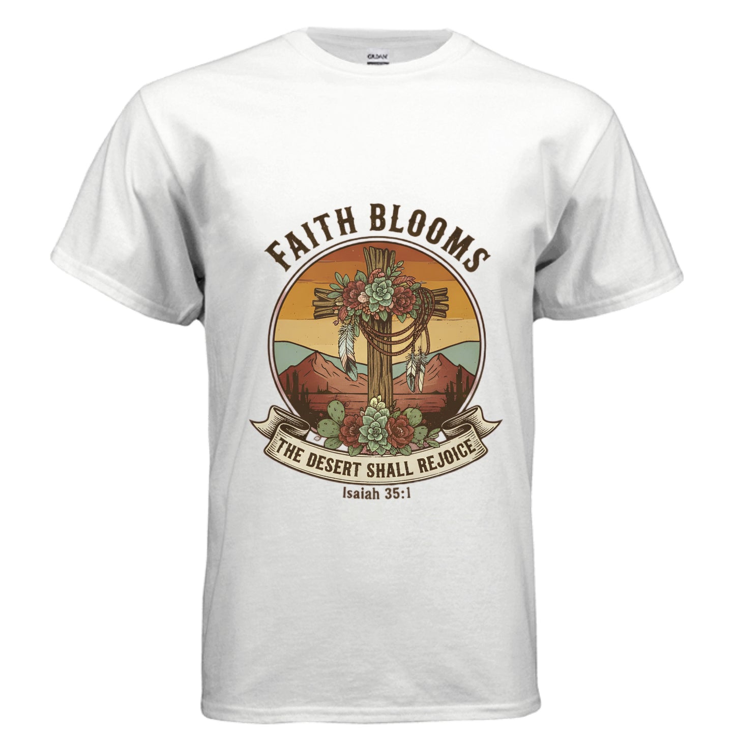 Faith Blooms Faith T-Shirt WHITE Salvation Clothing and Accessories Apparel