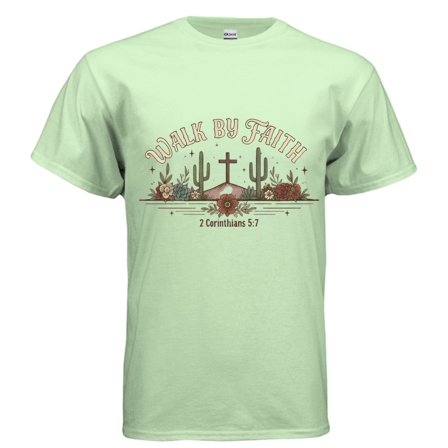 Walk by Faith Faith T-Shirt MINT GREEN Salvation Clothing and Accessories Apparel