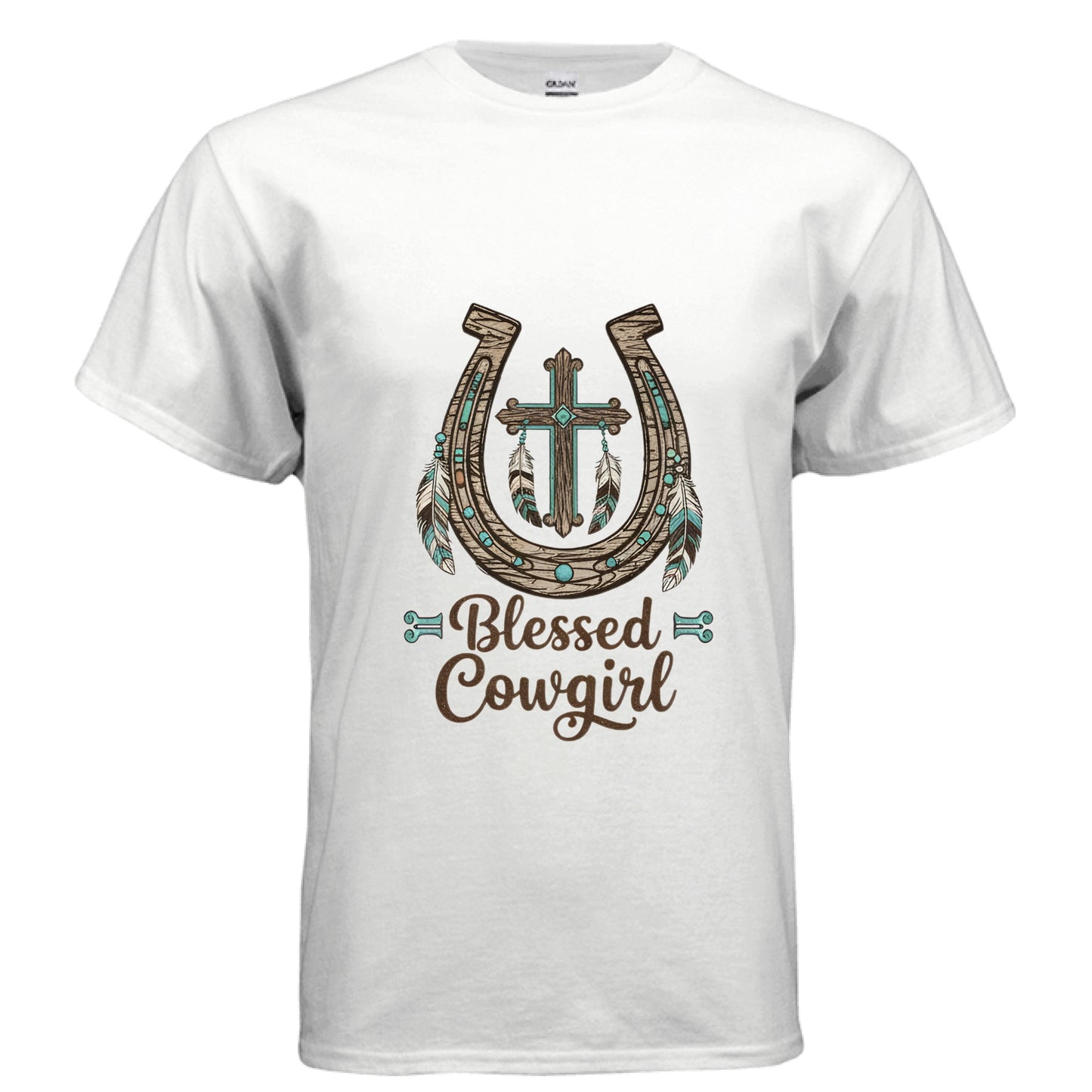 Blessed Cowgirl Faith T-Shirt WHITE Salvation Clothing and Accessories Apparel