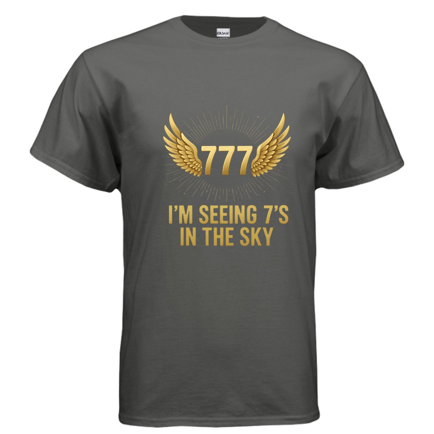 I'm seeing 7's in the Sky Faith T-Shirt-(Brandon Lake Inspired) CHARCOAL Salvation Clothing and Accessories Apparel