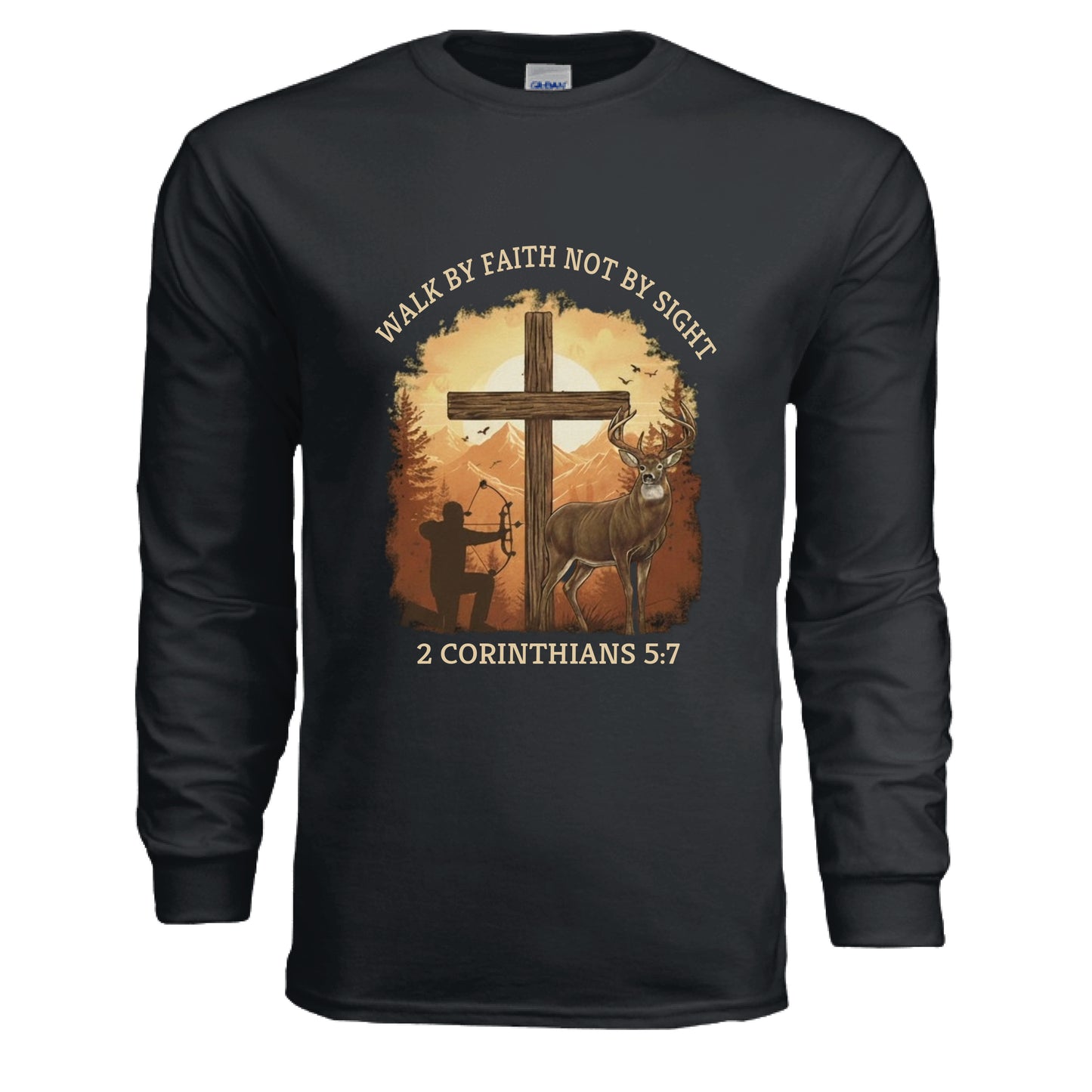 Walk by Faith Not Sight Faith Long Sleeve shirt (Hunting) Salvation Clothing and Accessories Apparel