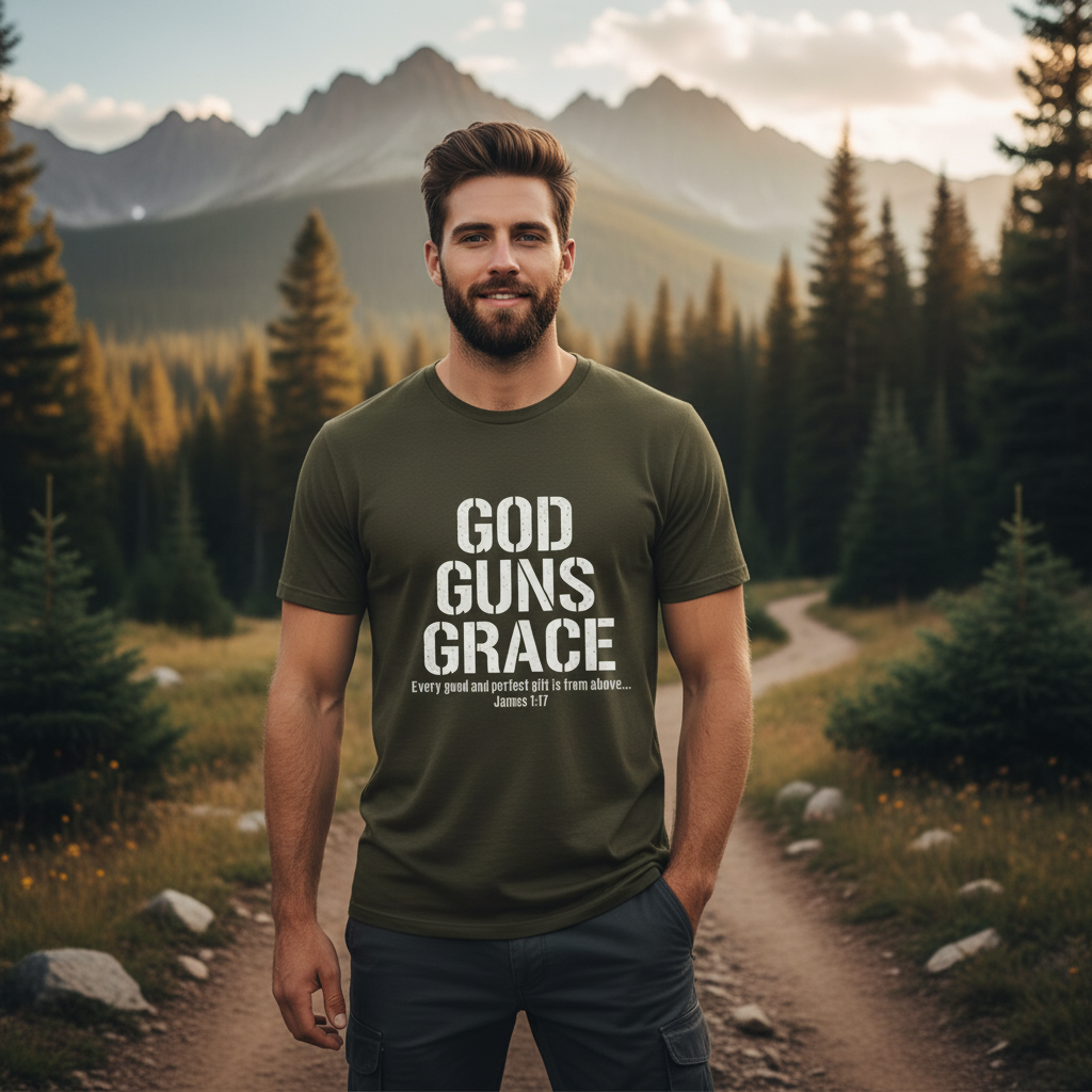 God Guns Grace Faith T-Shirt