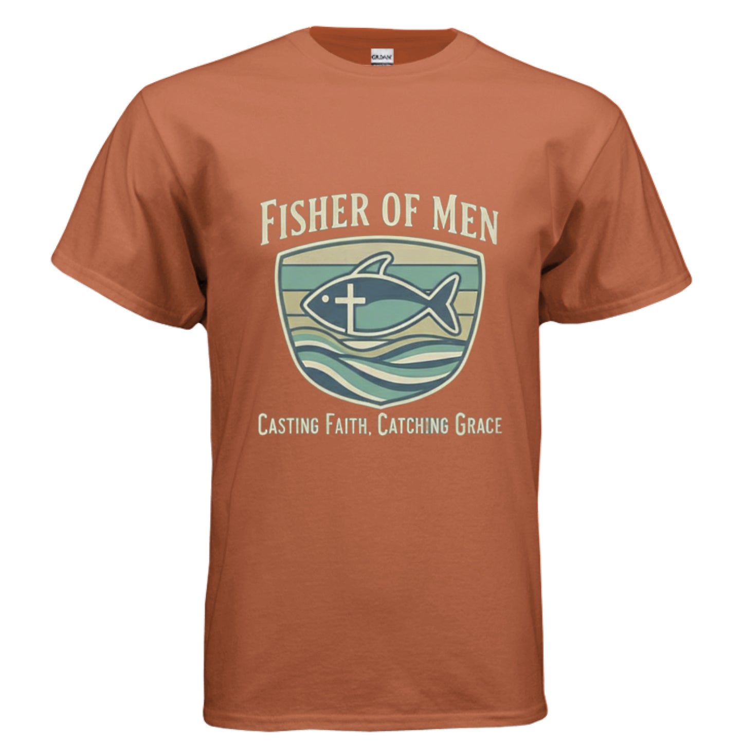 Fisher of Men Faith T-Shirt TEXAS ORANGE Salvation Clothing and Accessories Apparel