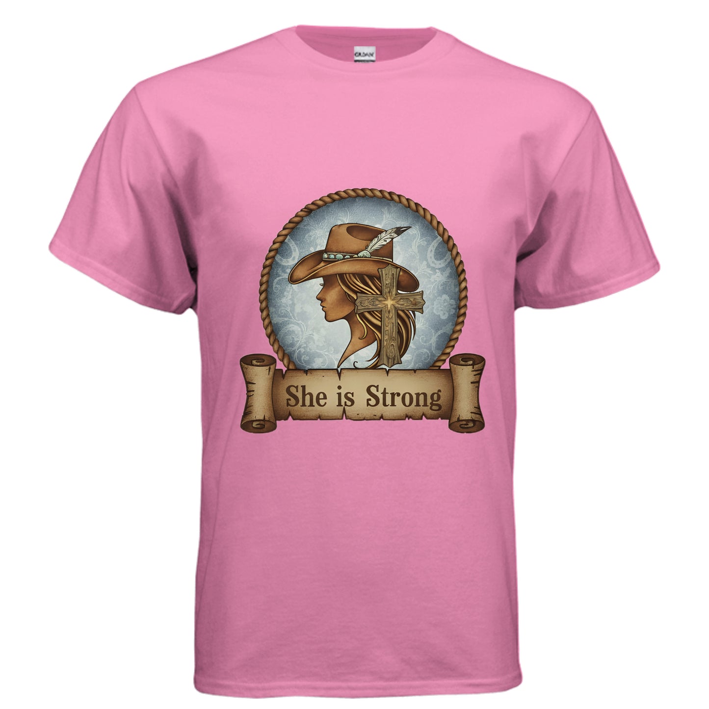 She is Strong Faith T-Shirt AZALEA Salvation Clothing and Accessories Apparel