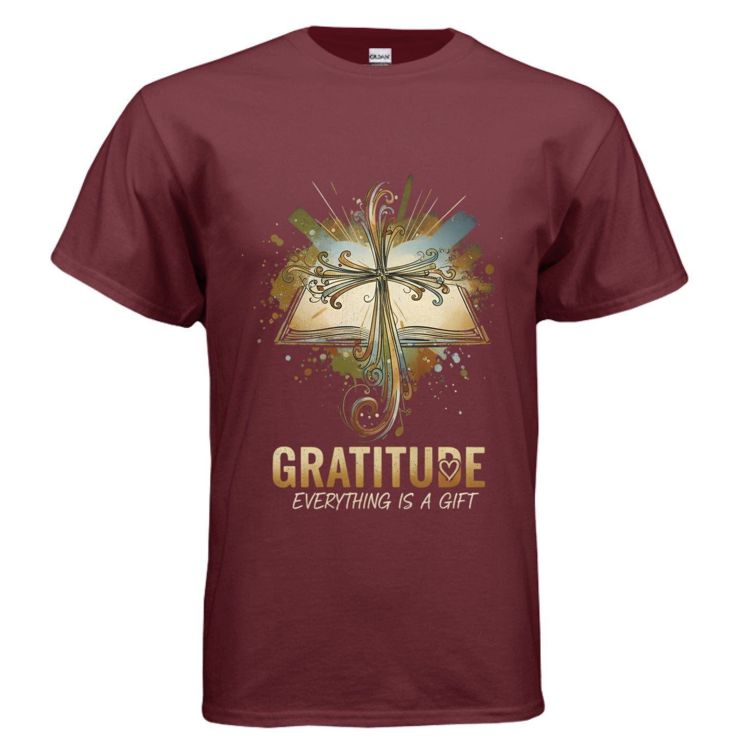 Gratitude Faith T-Shirt (Brandon Lake inspired) GARNET Salvation Clothing and Accessories Apparel