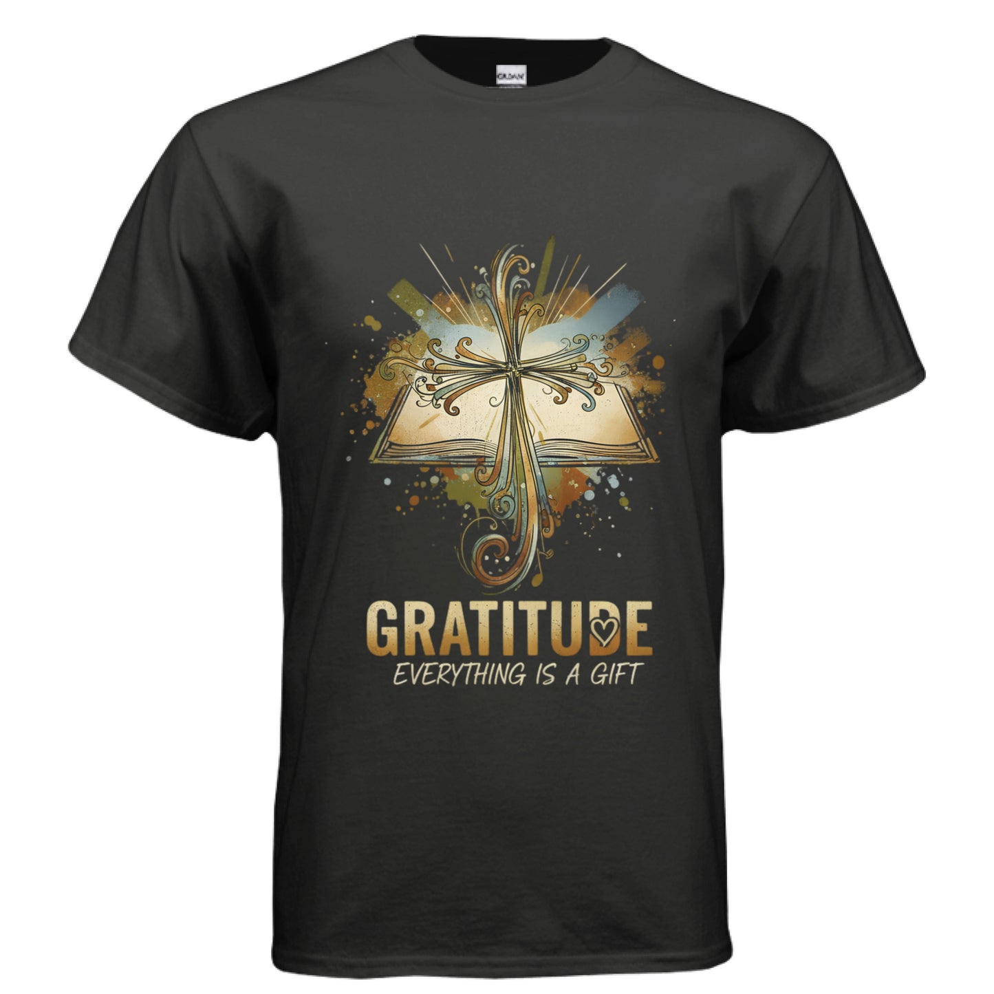 Gratitude Faith T-Shirt (Brandon Lake inspired) BLACK Salvation Clothing and Accessories Apparel