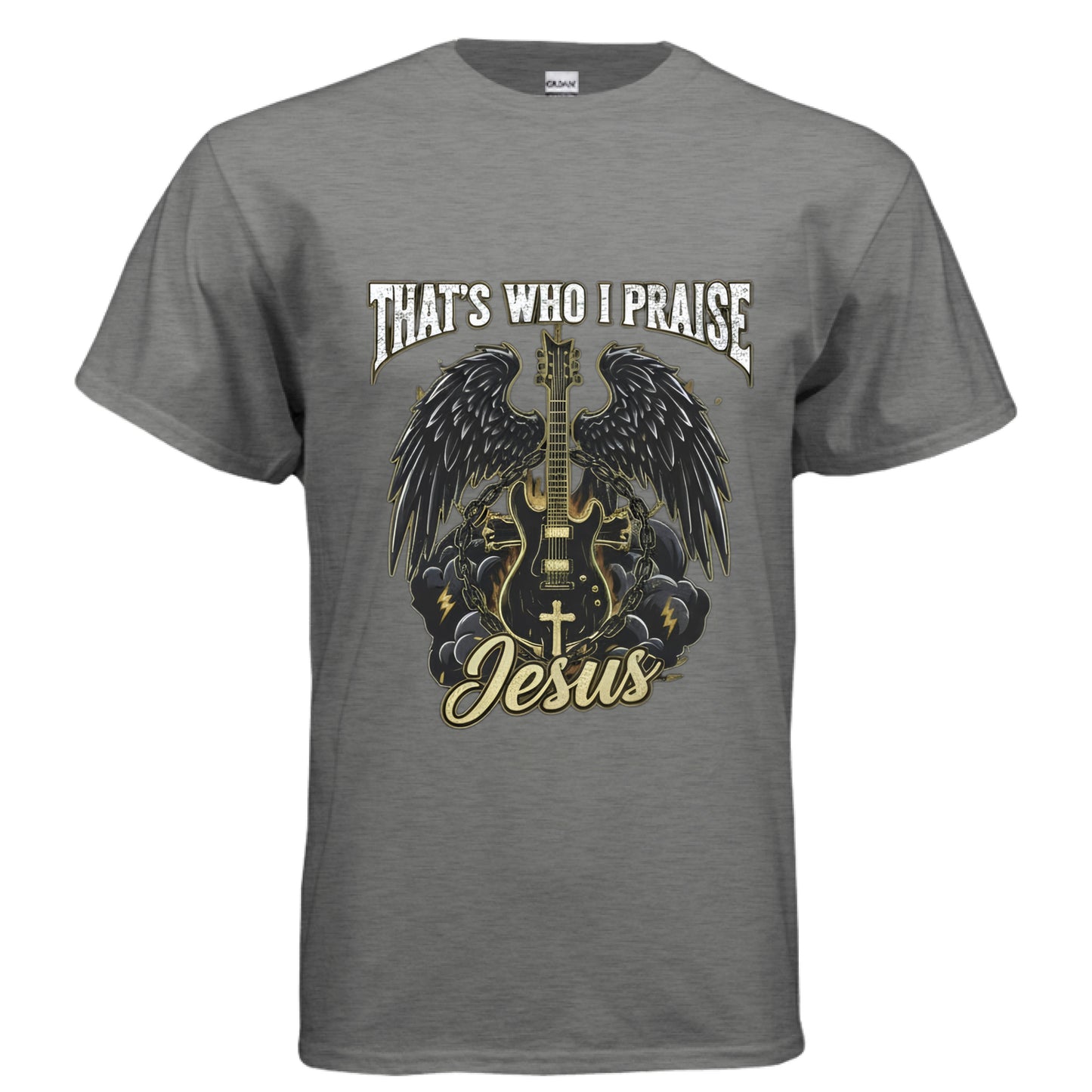 That's Who I Praise Faith T-Shirt (Brandon Lake inspired) GRAPHITE HEATHER Salvation Clothing and Accessories Apparel