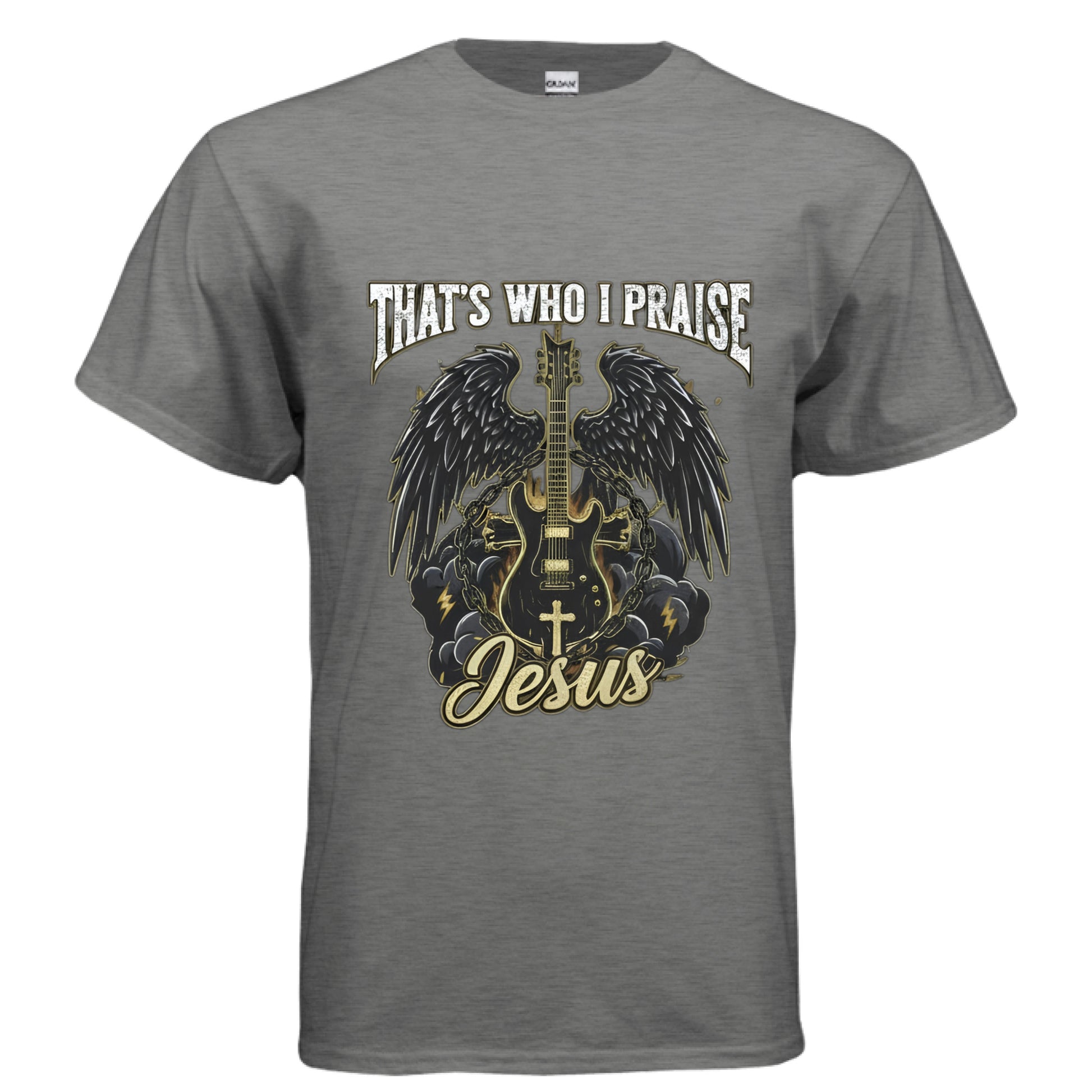 That's Who I Praise Faith T-Shirt (Brandon Lake inspired) GRAPHITE HEATHER Salvation Clothing and Accessories Apparel