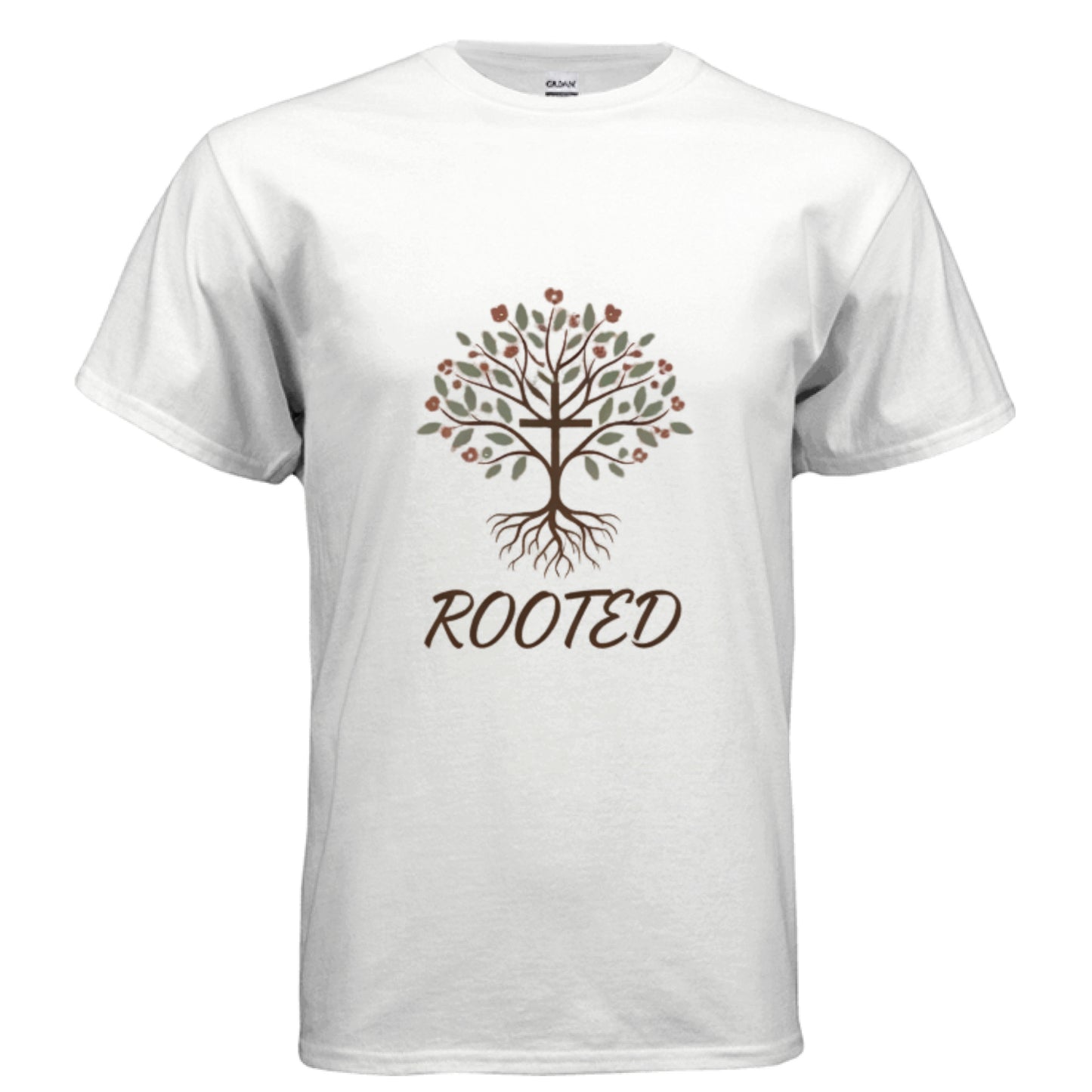 Rooted Faith T-Shirt WHITE Salvation Clothing and Accessories Apparel