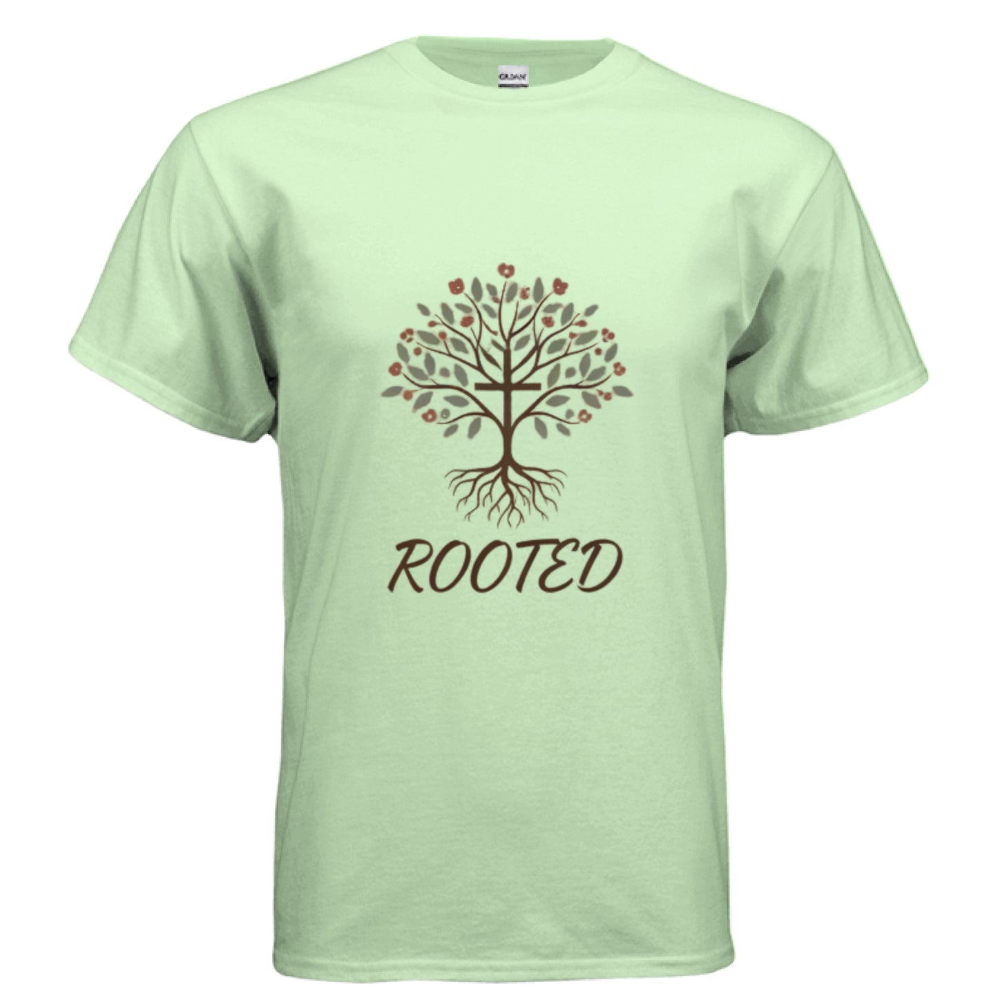 Rooted Faith T-Shirt MINT GREEN Salvation Clothing and Accessories Apparel