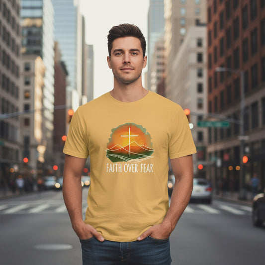 Faith Over Fear Faith T-Shirt TENNESSEE ORANGE Salvation Clothing and Accessories Apparel