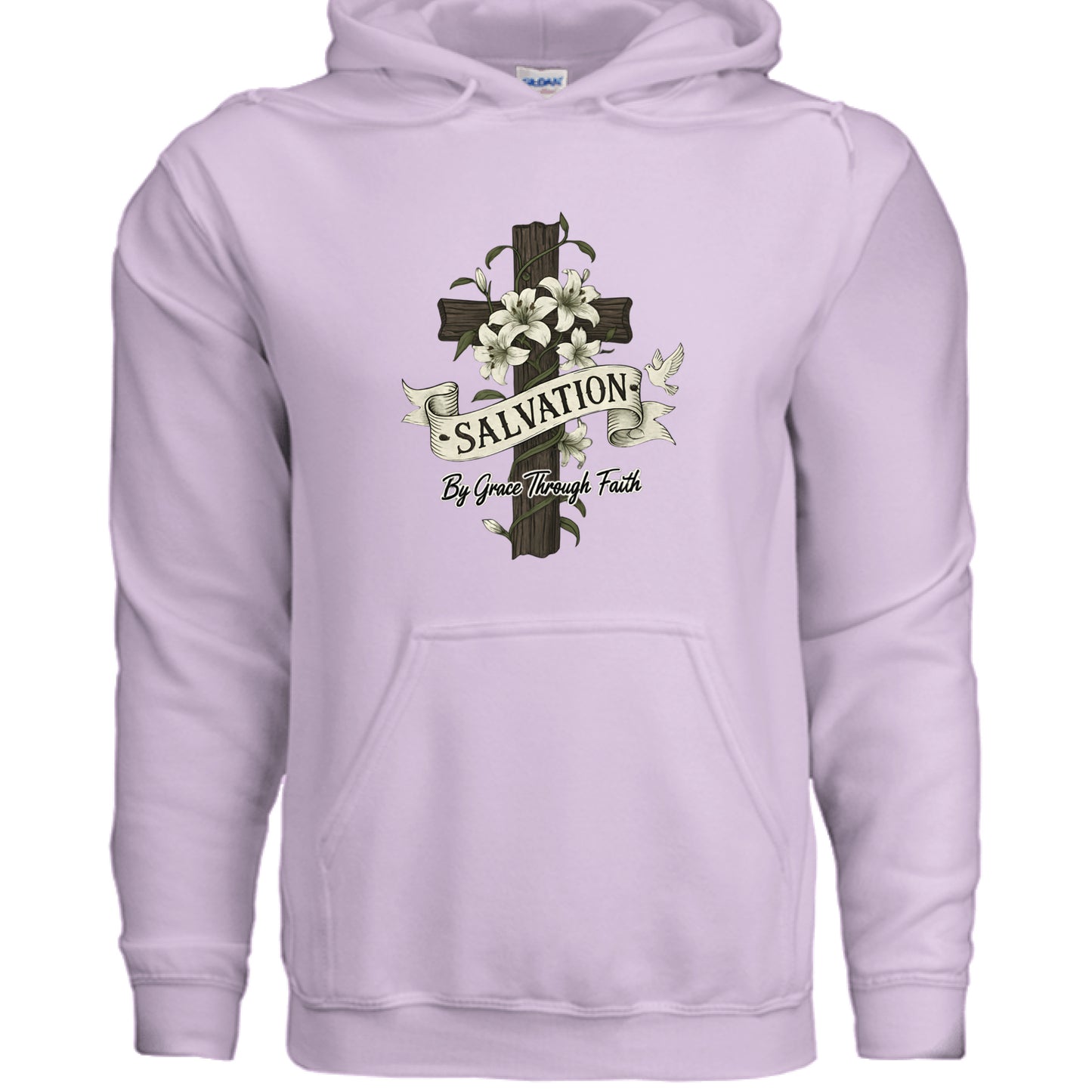 Salvation By Grace Faith Hoodie Orchid Salvation Clothing and Accessories Apparel
