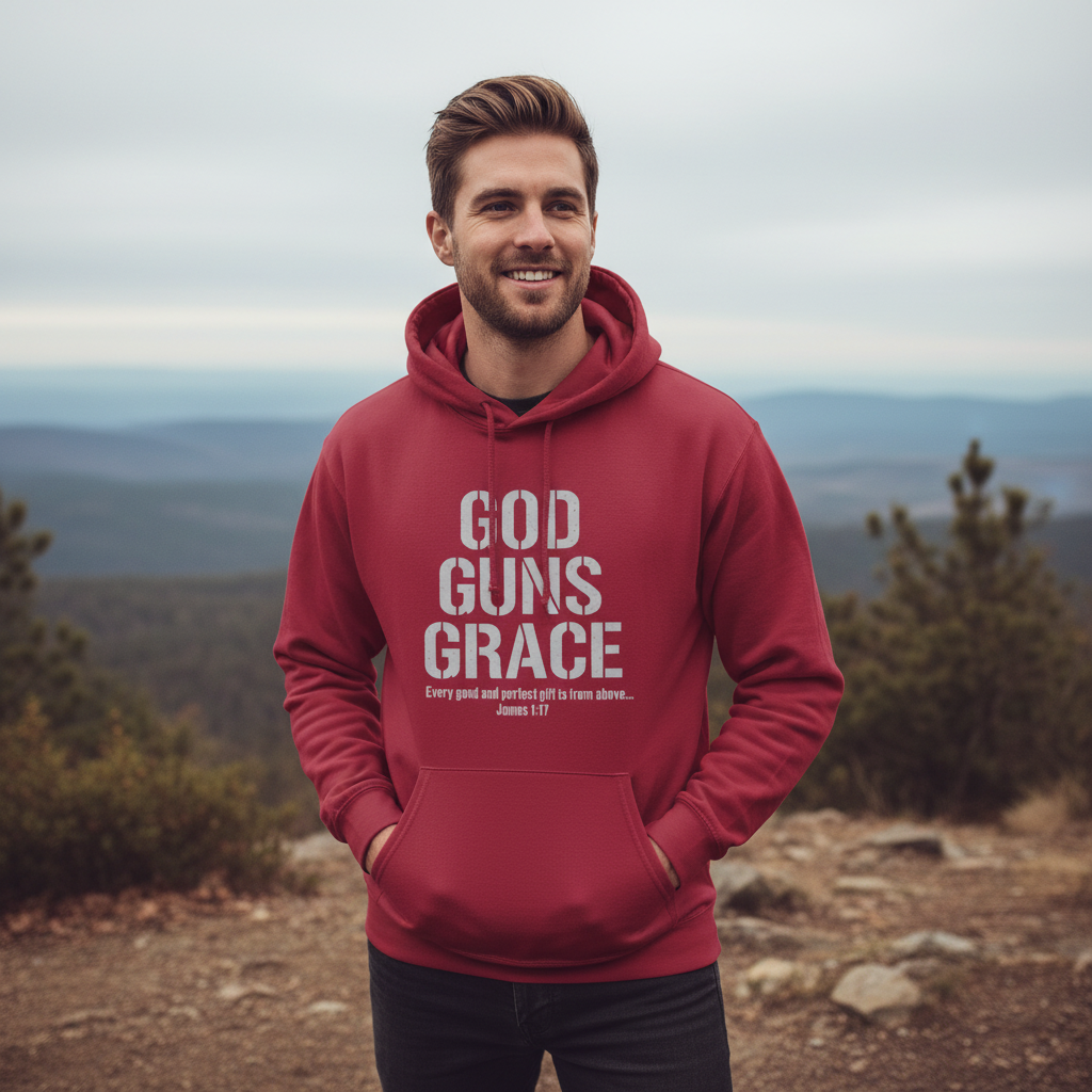 God Guns Grace Faith Hoodie
