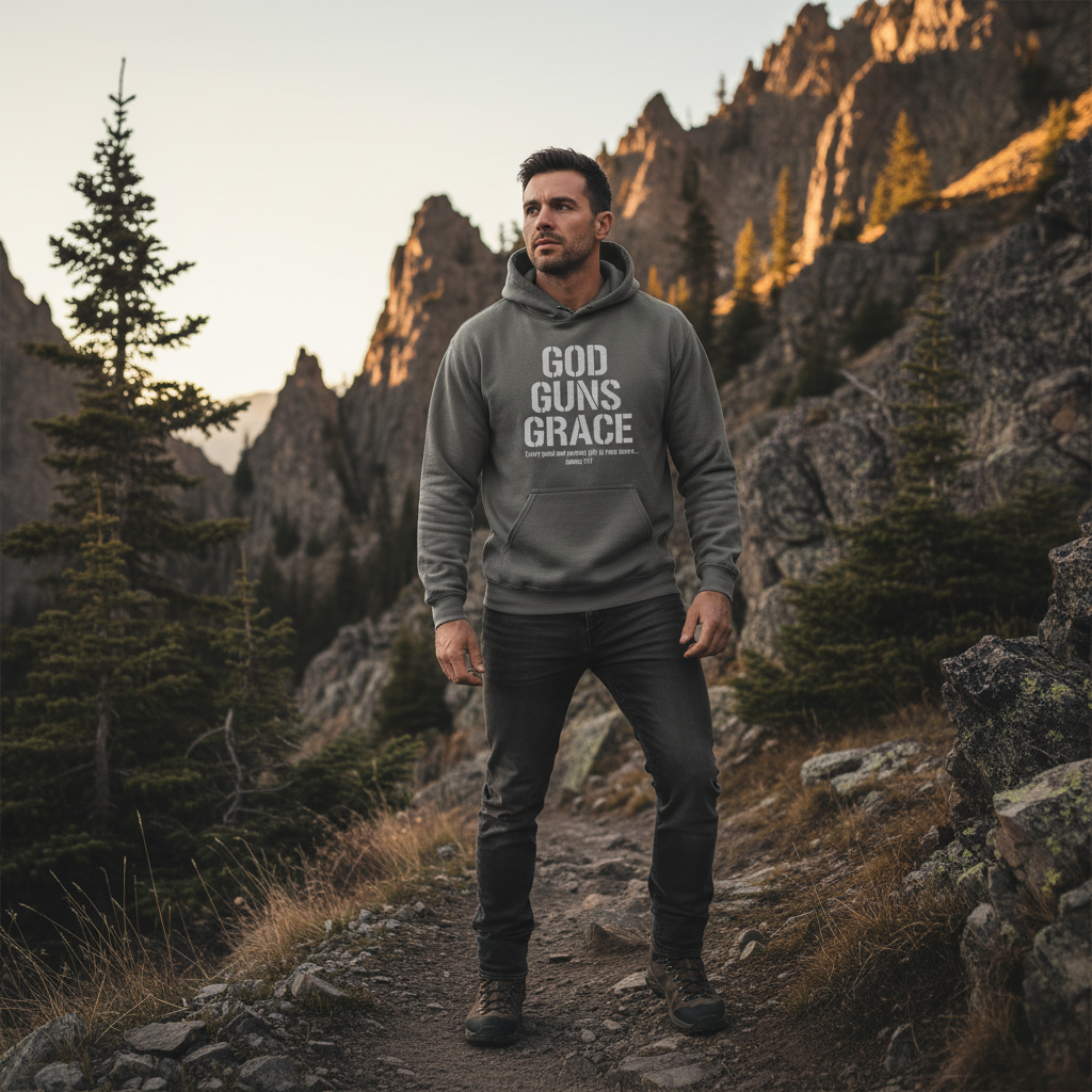 God Guns Grace Faith Hoodie