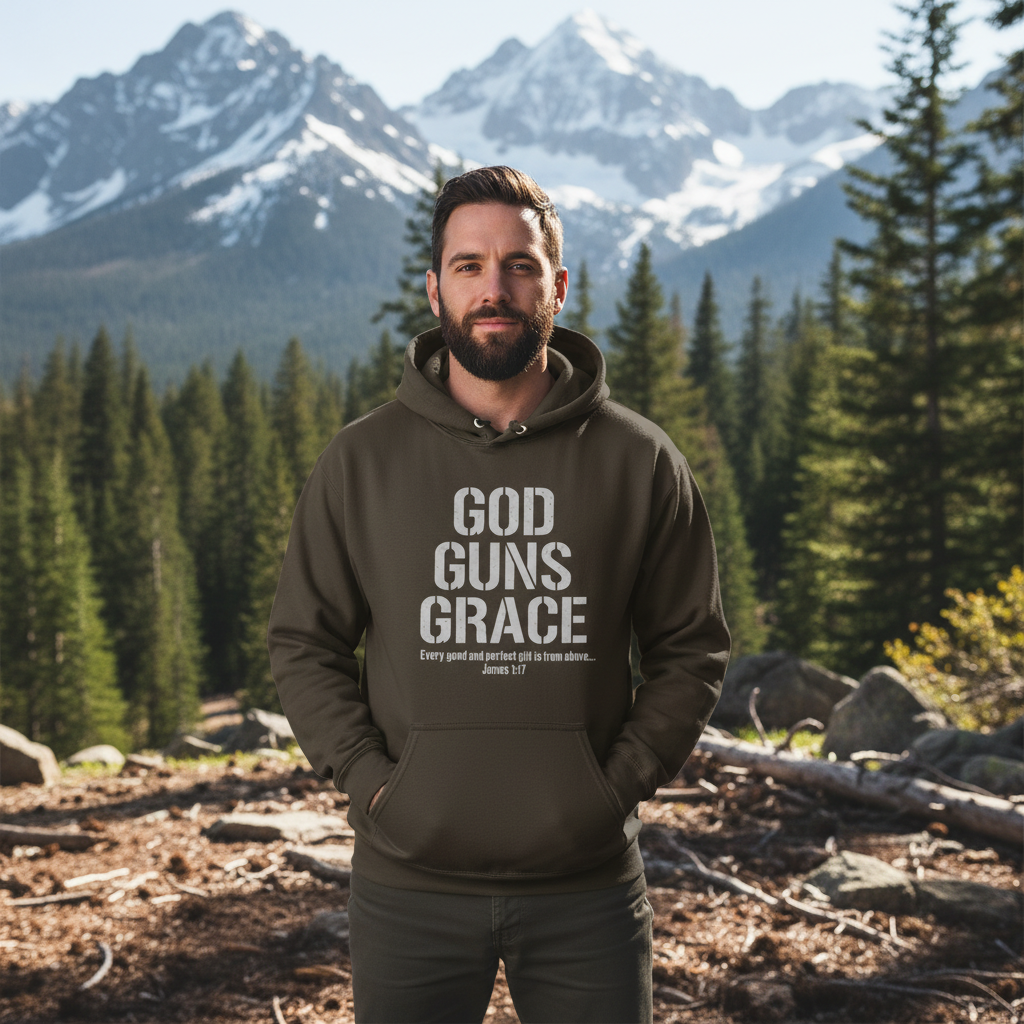 God Guns Grace Faith Hoodie