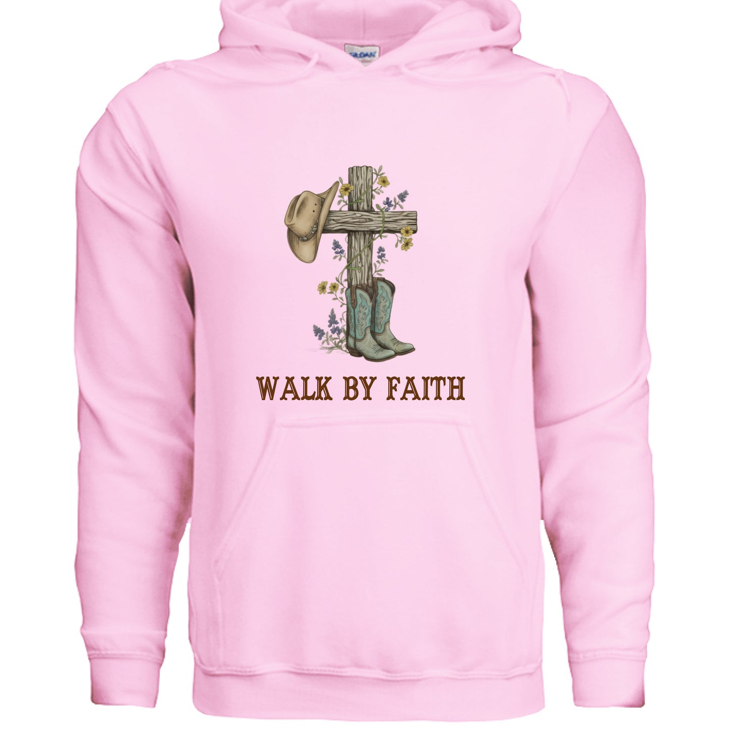 Walk by Faith Faith Hoodie LIGHT PINK Salvation Clothing and Accessories Apparel