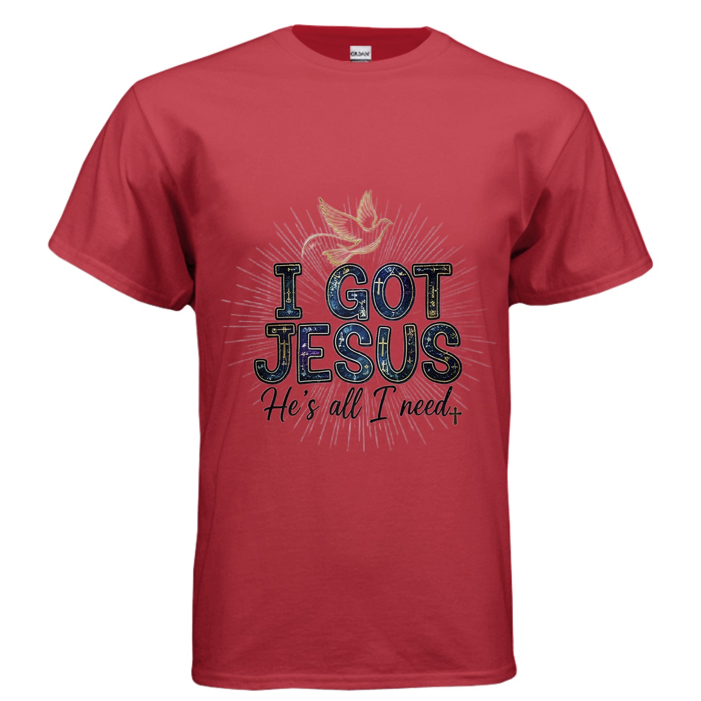 I Got Jesus Faith T-Shirt RED Salvation Clothing and Accessories Apparel