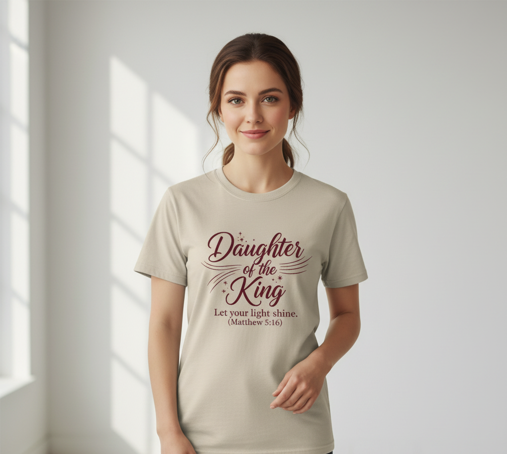 Daughter Of the King Faith T-Shirt Salvation Clothing and Accessories Apparel