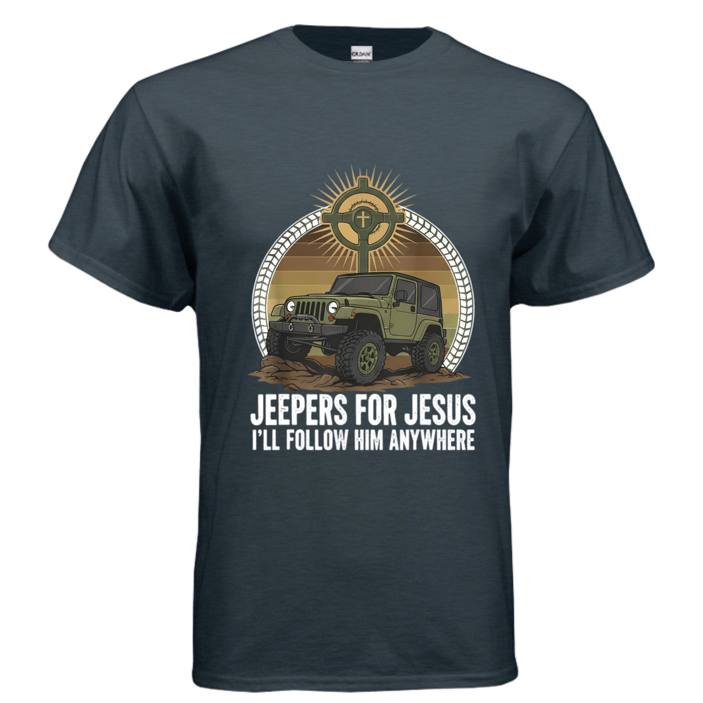 Jeepers for Jesus Faith T-Shirt MIDNIGHT Salvation Clothing and Accessories Apparel