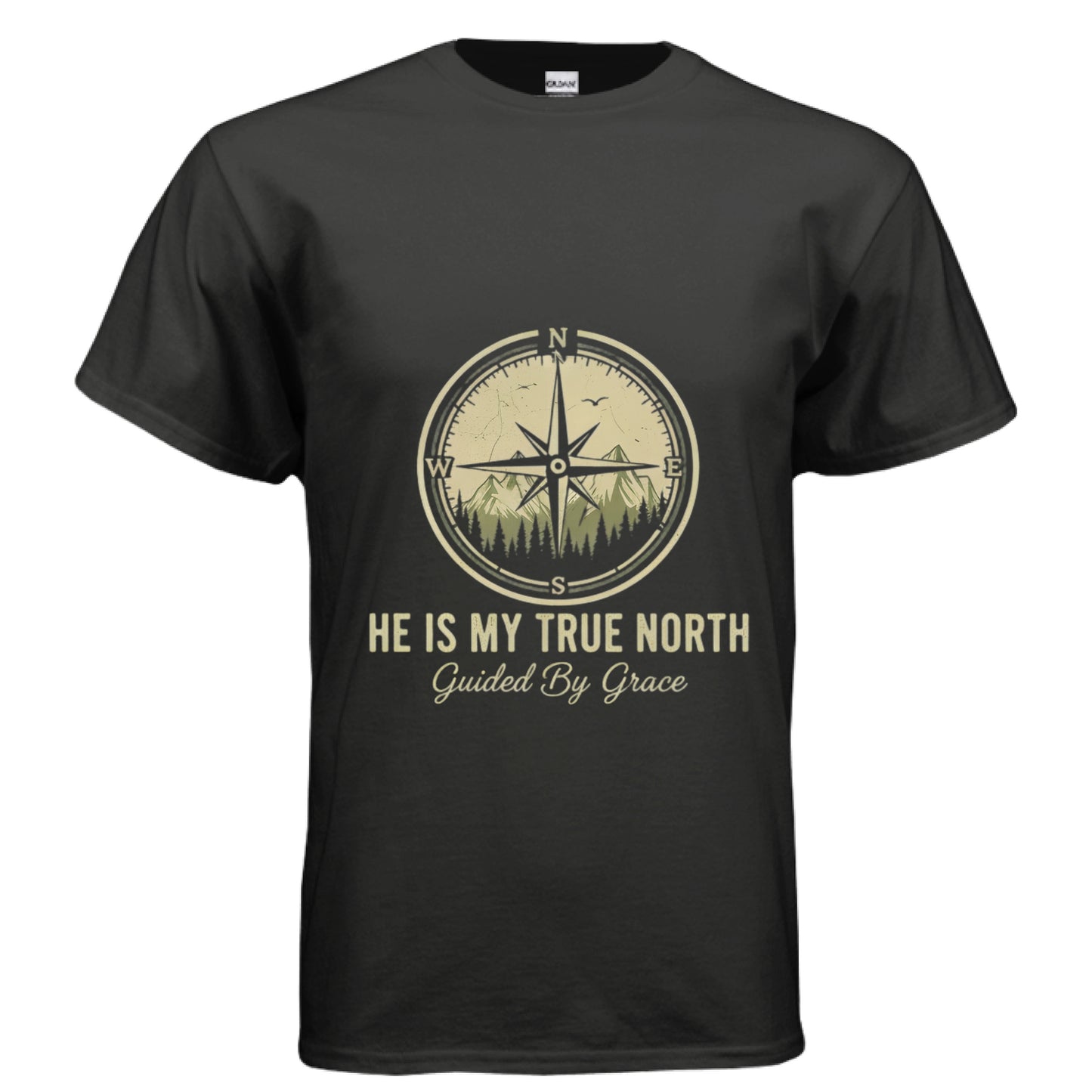 He is My True North Faith T-Shirt BLACK Salvation Clothing and Accessories Apparel