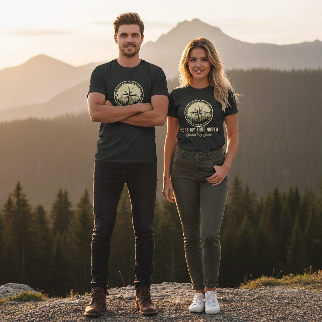 He is My True North Faith T-Shirt