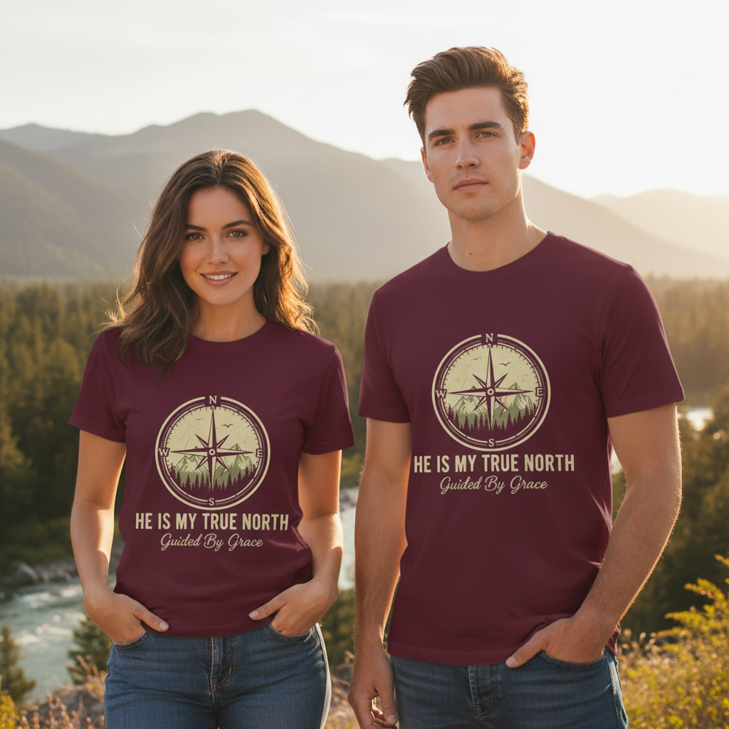 He is My True North Faith T-Shirt