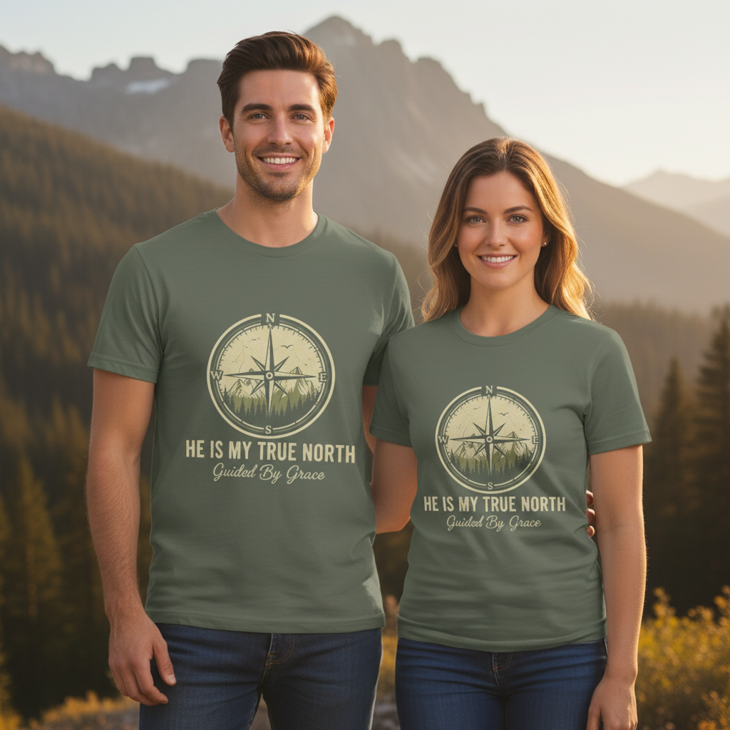 He is My True North Faith T-Shirt