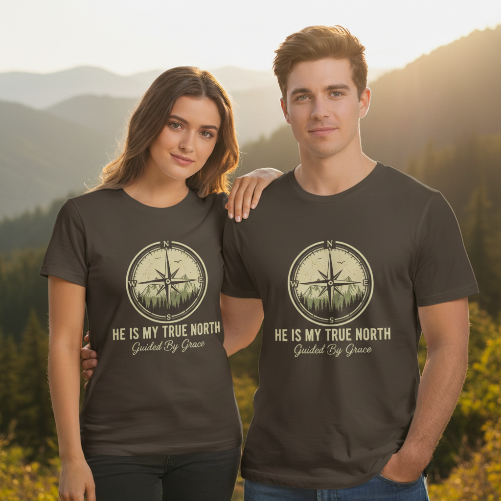 He is My True North Faith T-Shirt