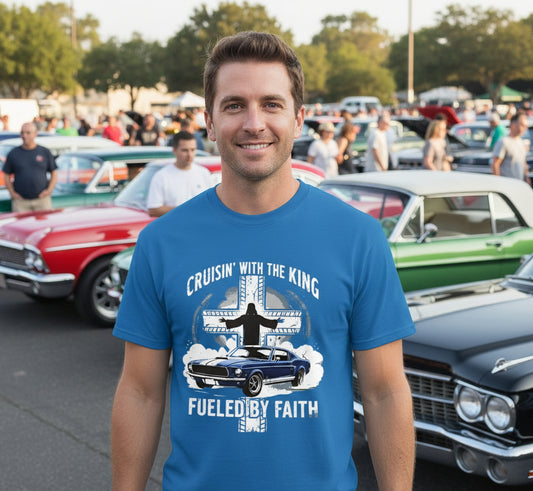 Cruising with the King Faith T-Shirt ROYAL Salvation Clothing and Accessories Apparel