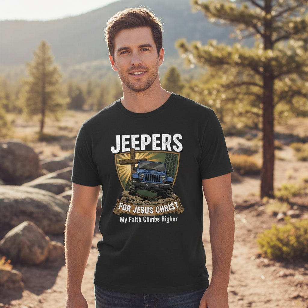 Jeepers for Christ Faith T-Shirt
