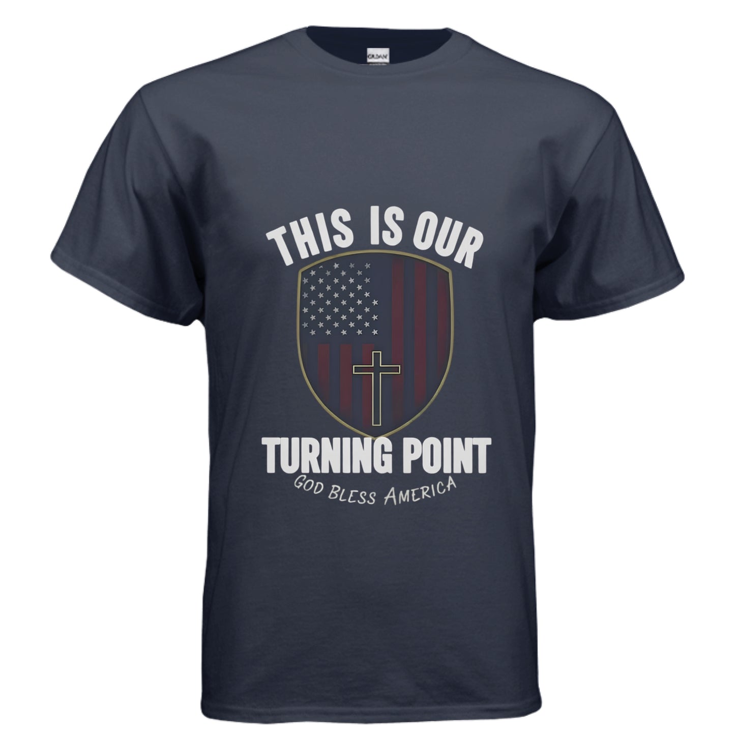 This is our Turning Point Patriot T-Shirt NAVY Salvation Clothing and Accessories Apparel