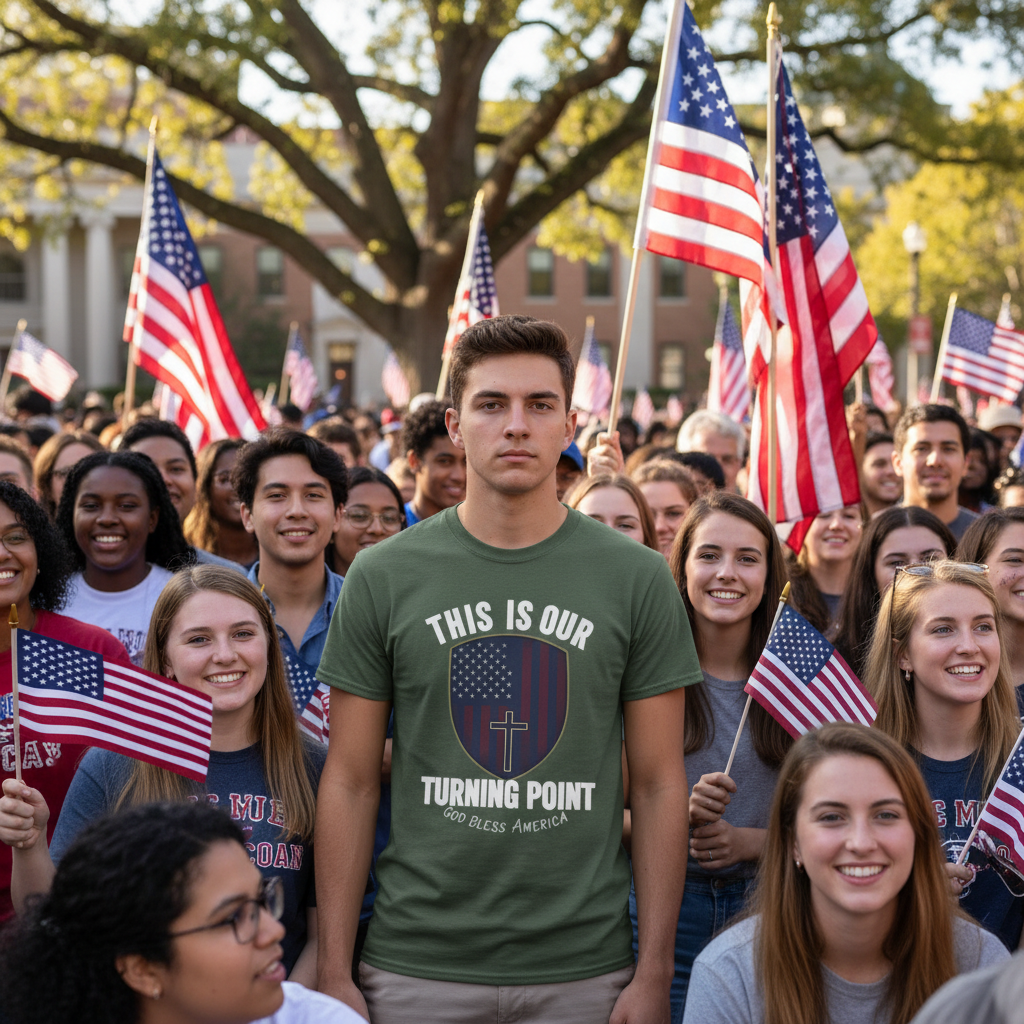 This is our Turning Point Patriot T-Shirt Salvation Clothing and Accessories Apparel