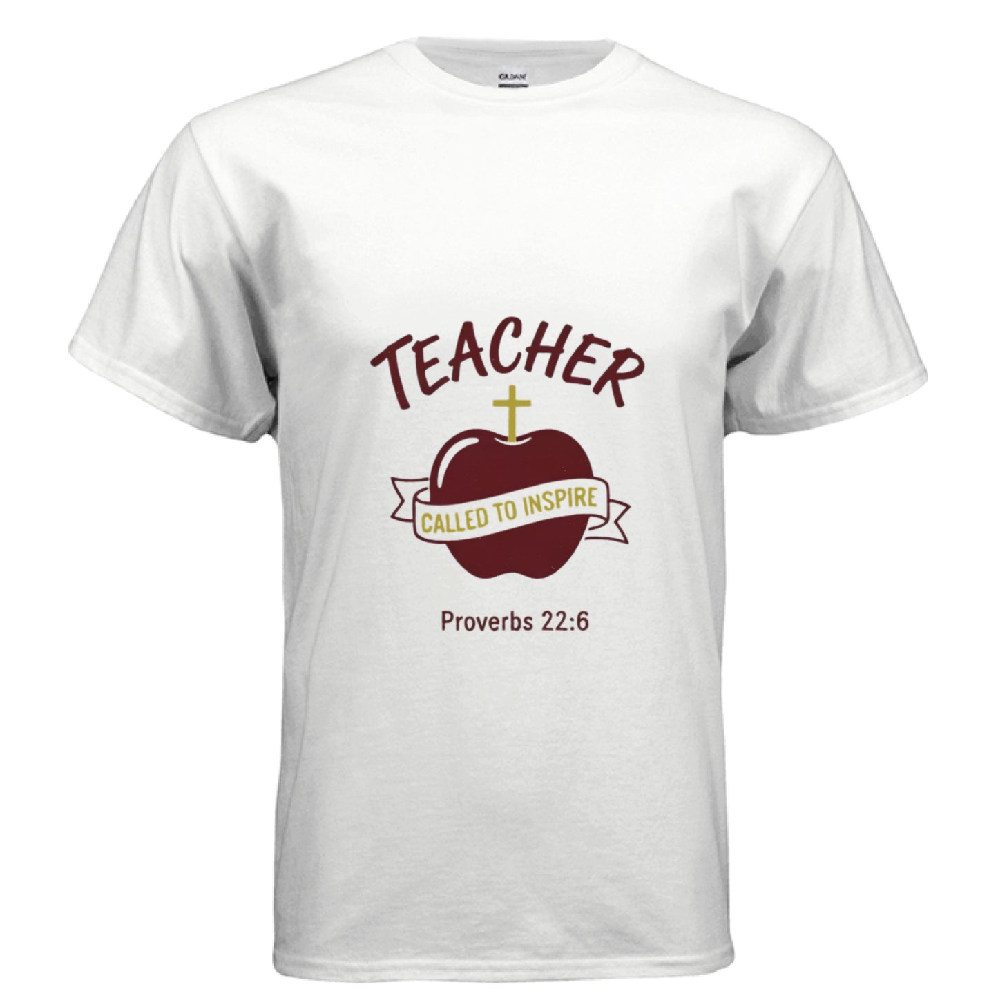 Teacher Called to Inspire Proverbs 22:6 Faith T-Shirt WHITE Salvation Clothing and Accessories Apparel
