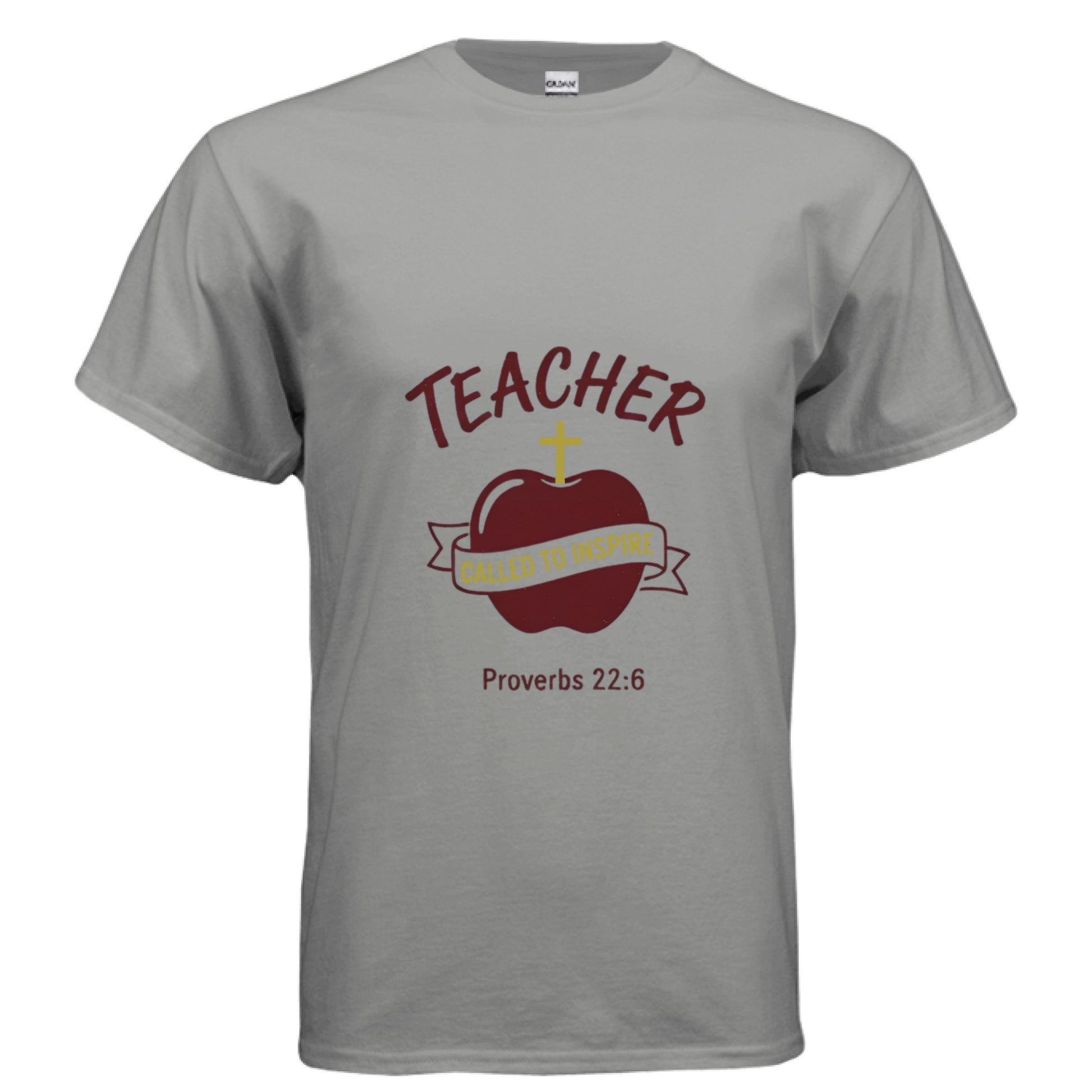 Teacher Called to Inspire Proverbs 22:6 Faith T-Shirt GRAVEL Salvation Clothing and Accessories Apparel