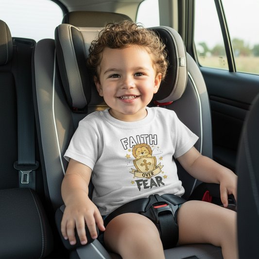 Faith over Fear Boys Faith T-Shirt Salvation Clothing and Accessories Apparel