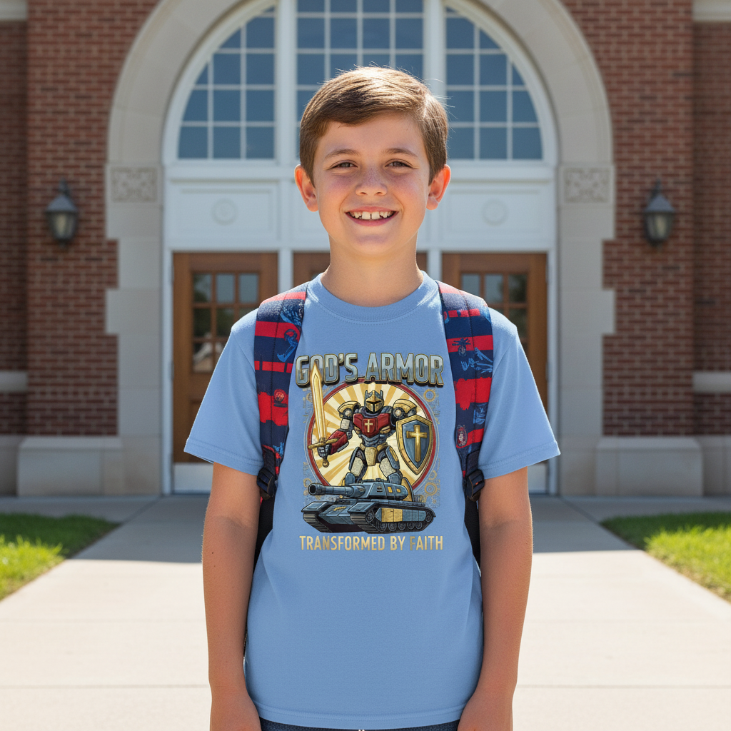 Transformed by Faith Faith kids T-Shirt Salvation Clothing and Accessories Apparel