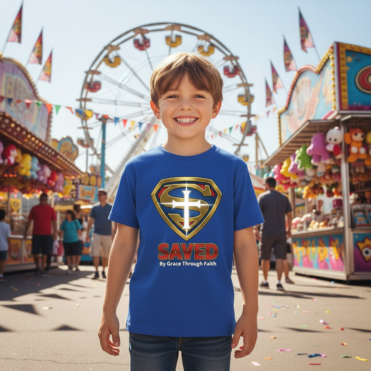 Saved Faith kids T-Shirt Salvation Clothing and Accessories Apparel