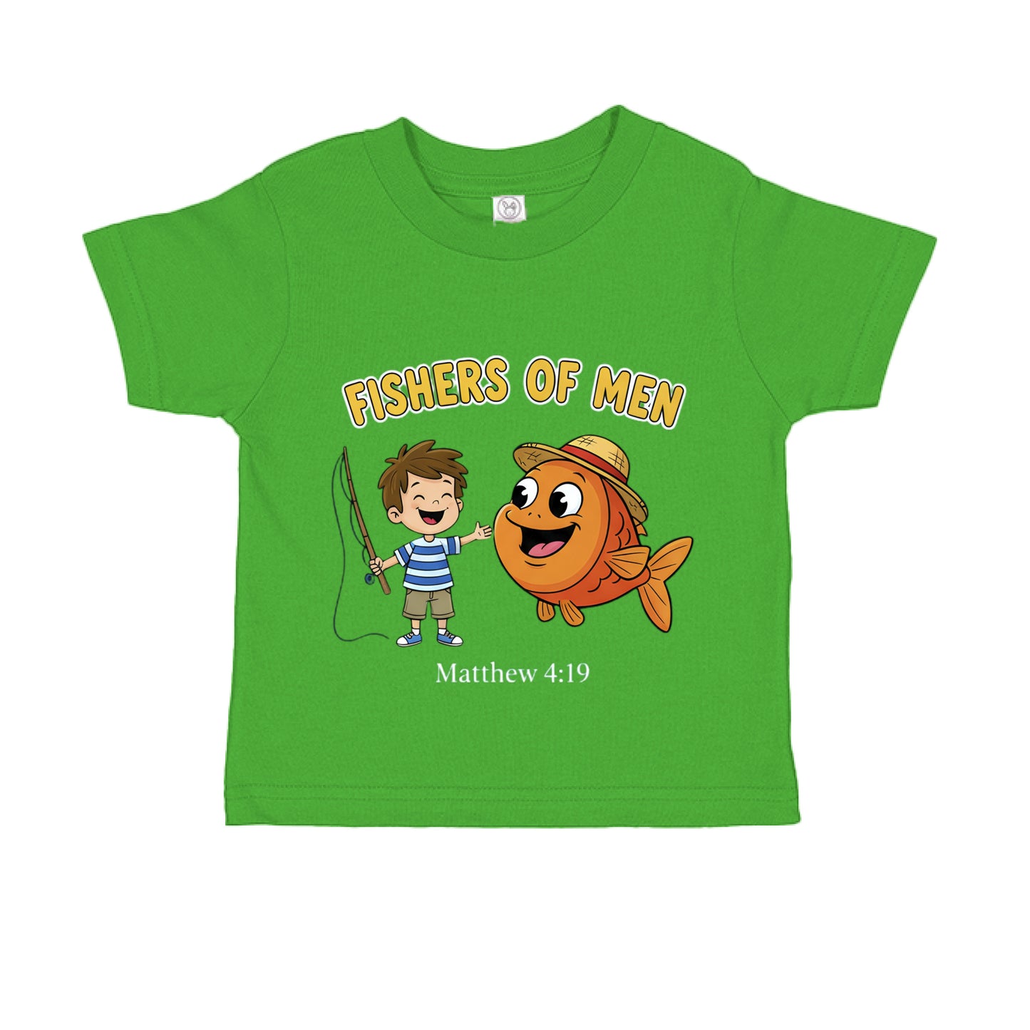 Fishers of men Matthew 4:19 Faith toddler T-Shirt APPLE Salvation Clothing and Accessories Apparel