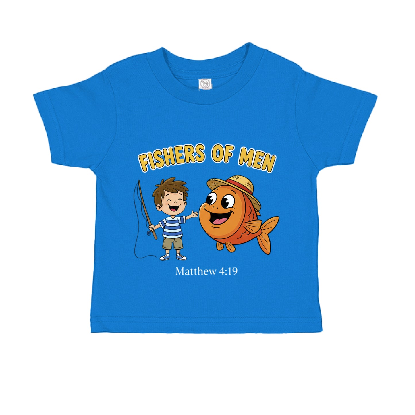 Fishers of men Matthew 4:19 Faith toddler T-Shirt ROYAL Salvation Clothing and Accessories Apparel