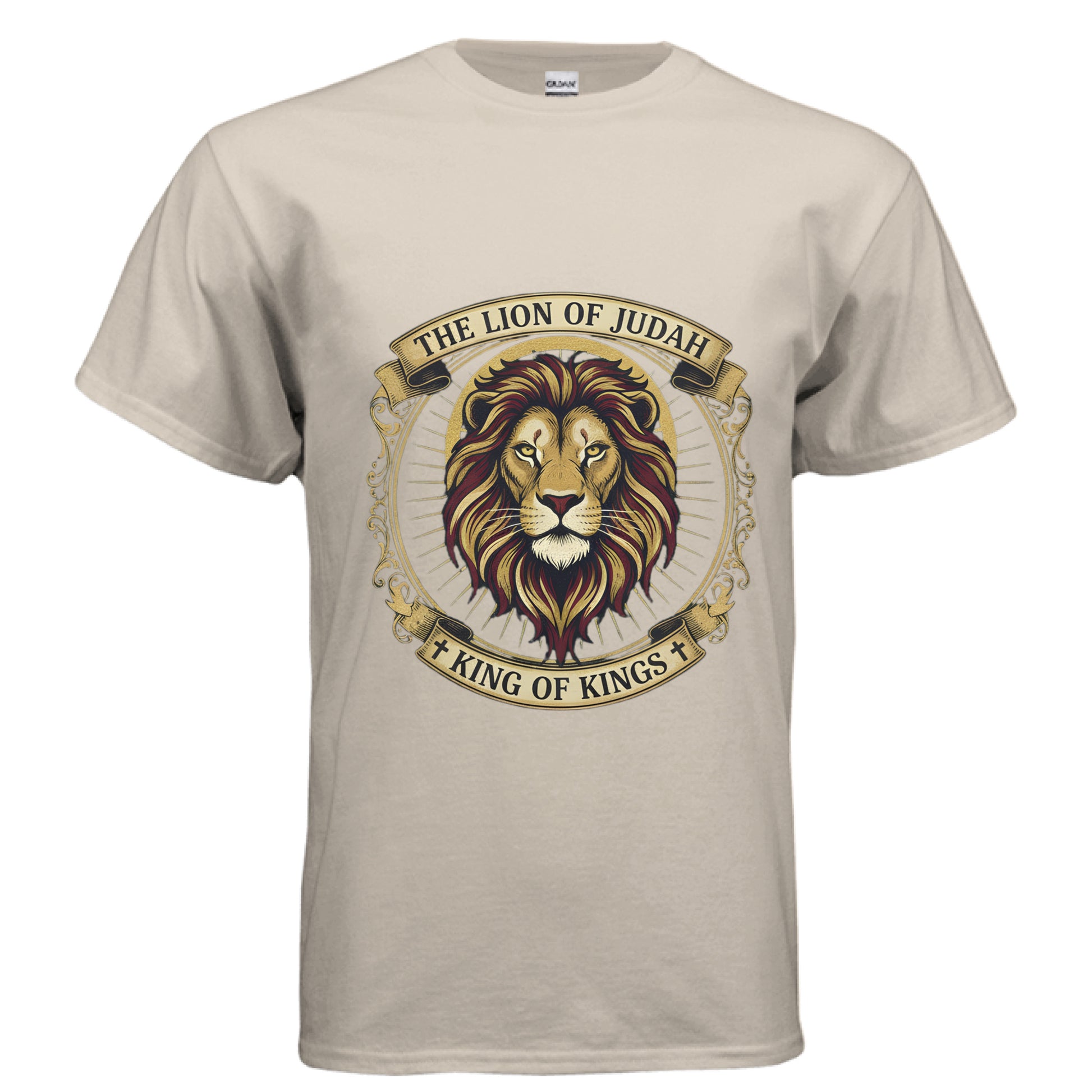 Lion of Judah King of Kings Faith T-Shirt SAND Salvation FaithWear Apparel