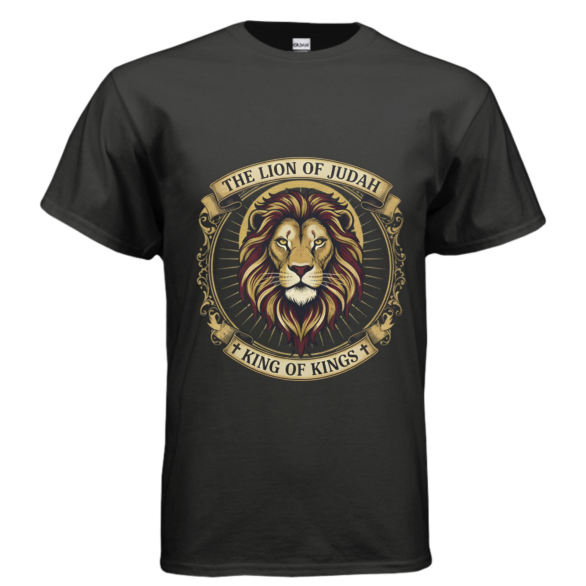 Lion of Judah King of Kings Faith T-Shirt BLACK Salvation FaithWear Apparel