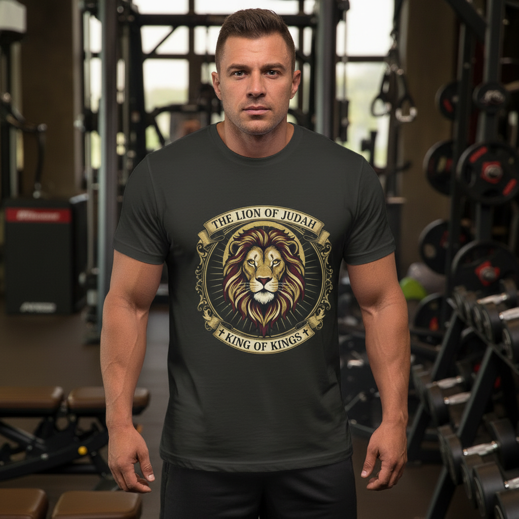 Lion of Judah King of Kings Faith T-Shirt Salvation Clothing and Accessories Apparel