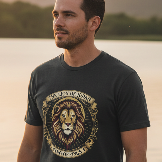 Lion of Judah King of Kings Faith T-Shirt Salvation FaithWear Apparel